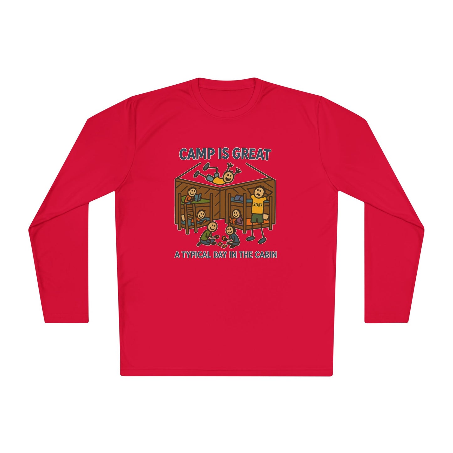 Unisex Lightweight Long Sleeve Tee Typical Day in the Cabin