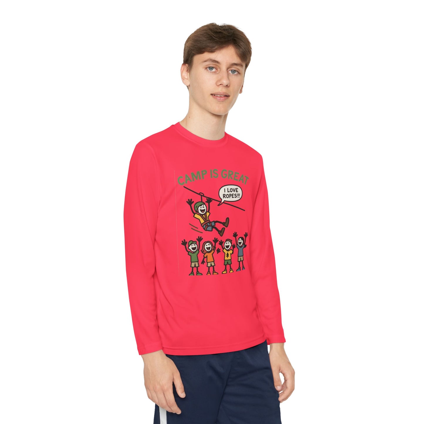 Youth Long Sleeve Competitor Tee Ropes