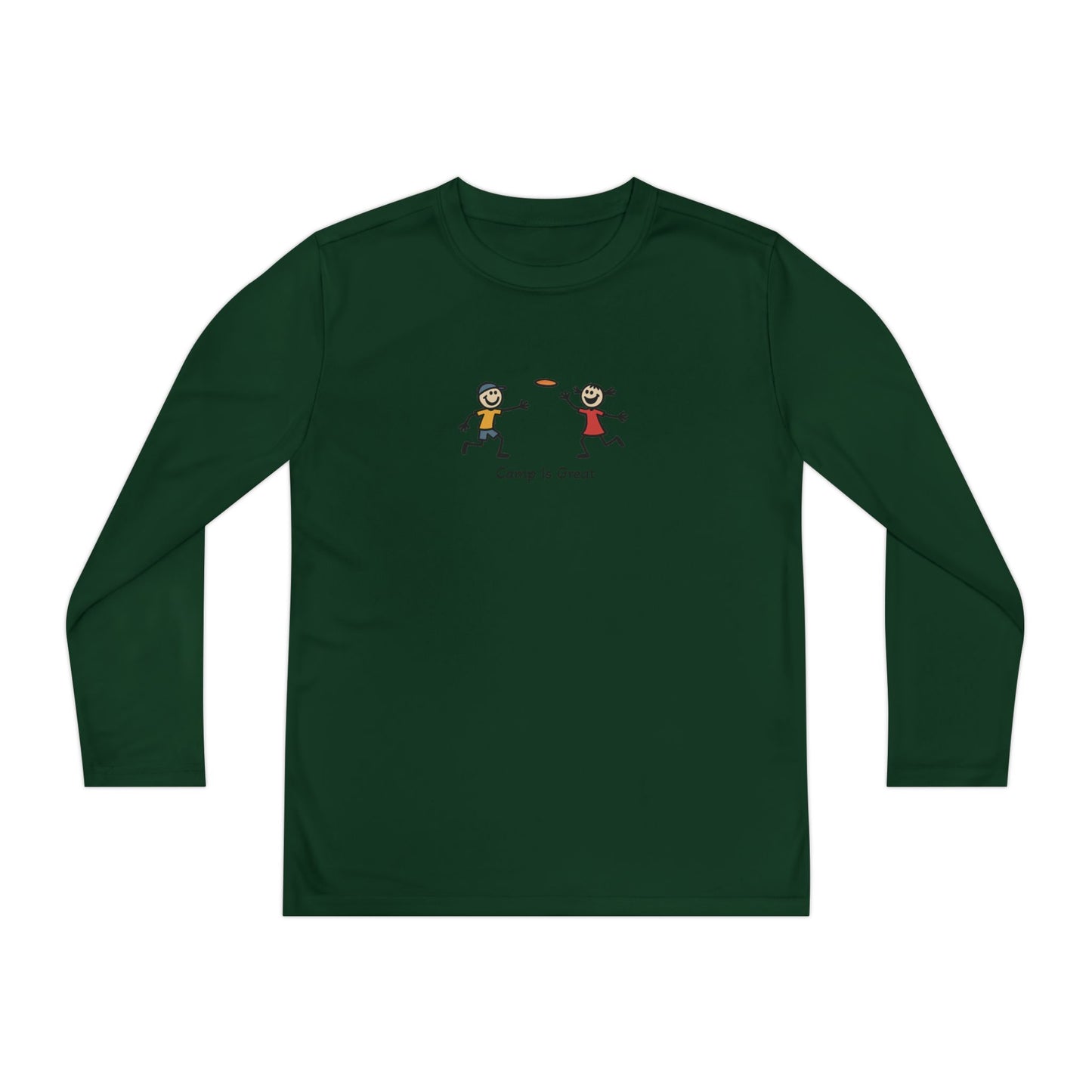 Youth Long Sleeve Competitor Tee Frisbee