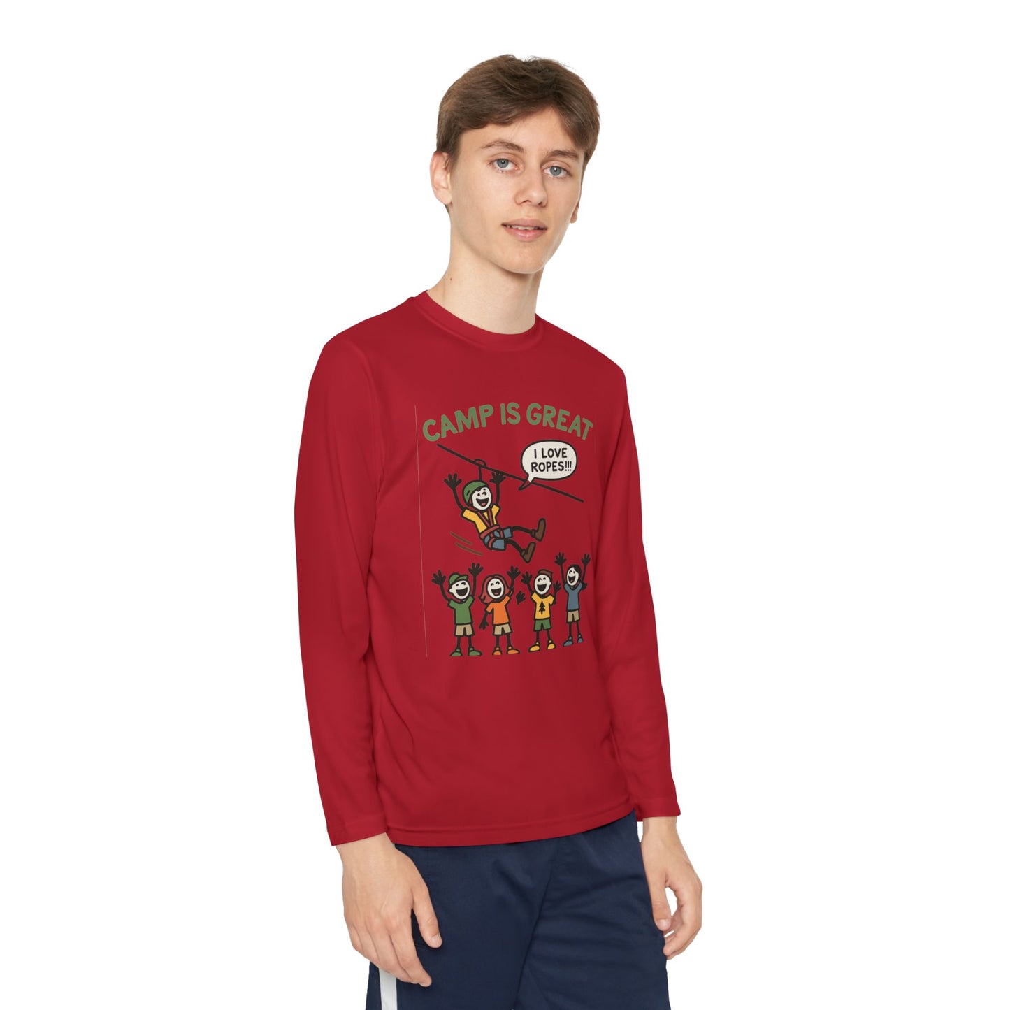 Youth Long Sleeve Competitor Tee Ropes