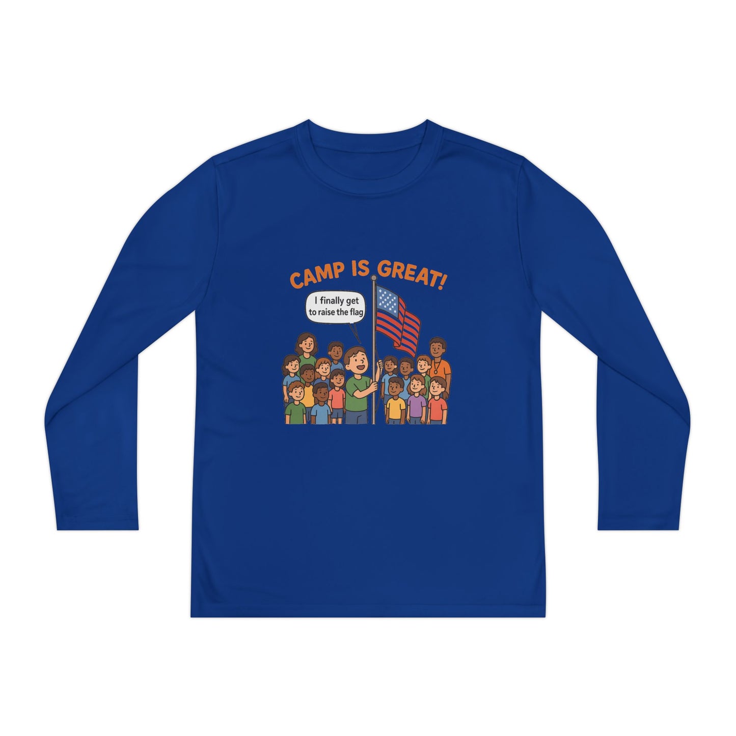 Youth Long Sleeve Competitor Tee Flag