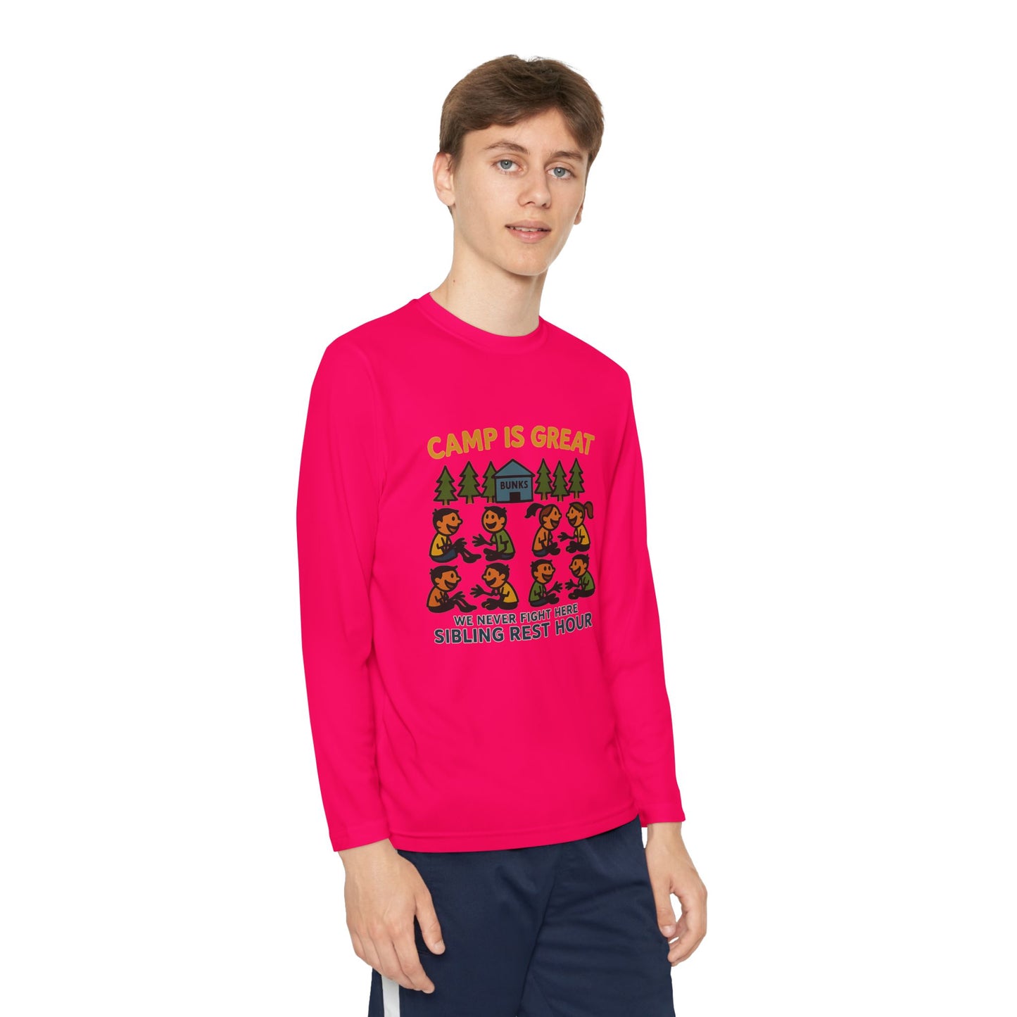 Youth Long Sleeve Competitor Tee Sibling Rest Hour