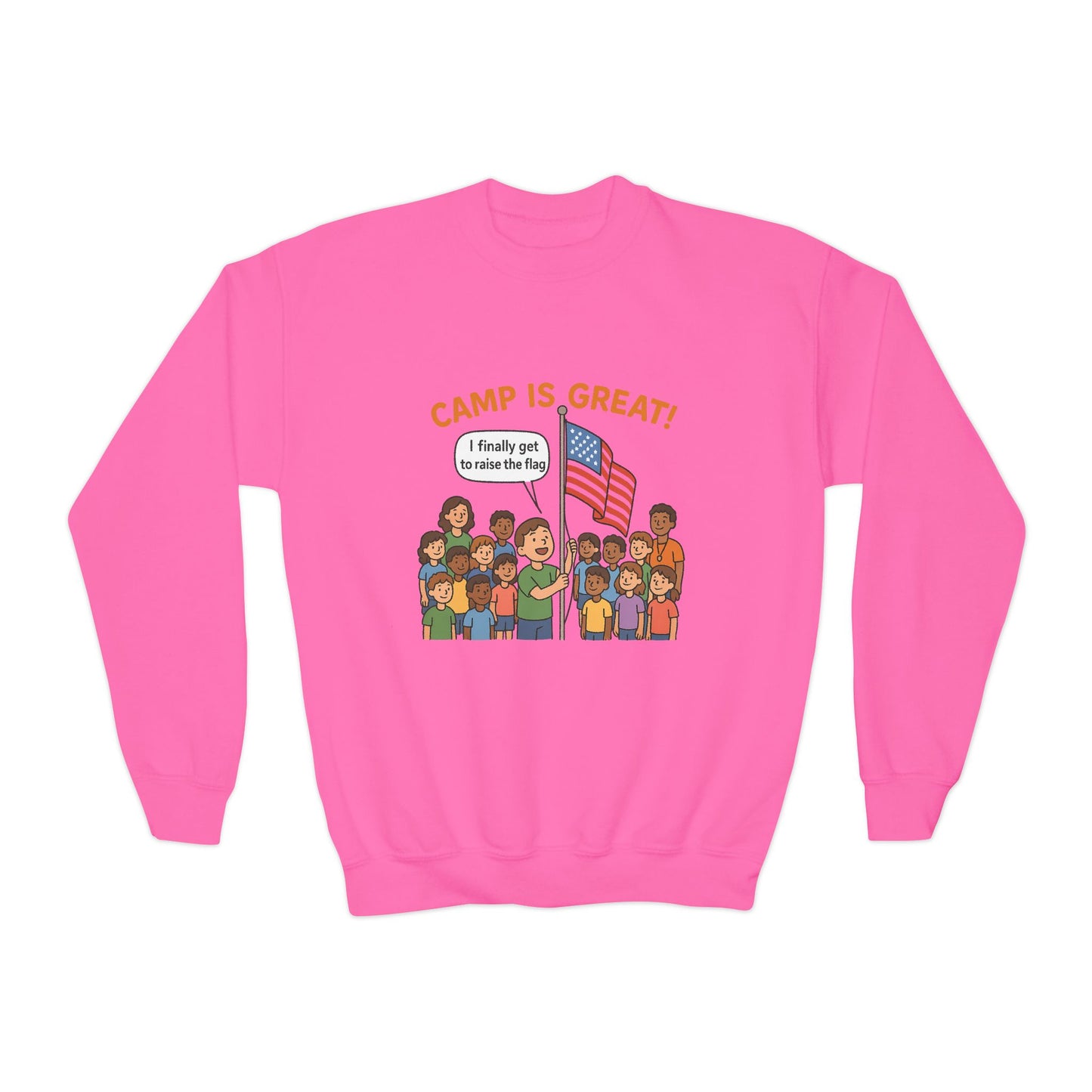 Youth Crewneck Sweatshirt Flag