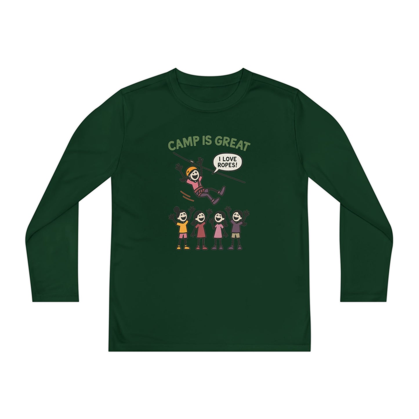 Youth Long Sleeve Competitor Tee Ropes
