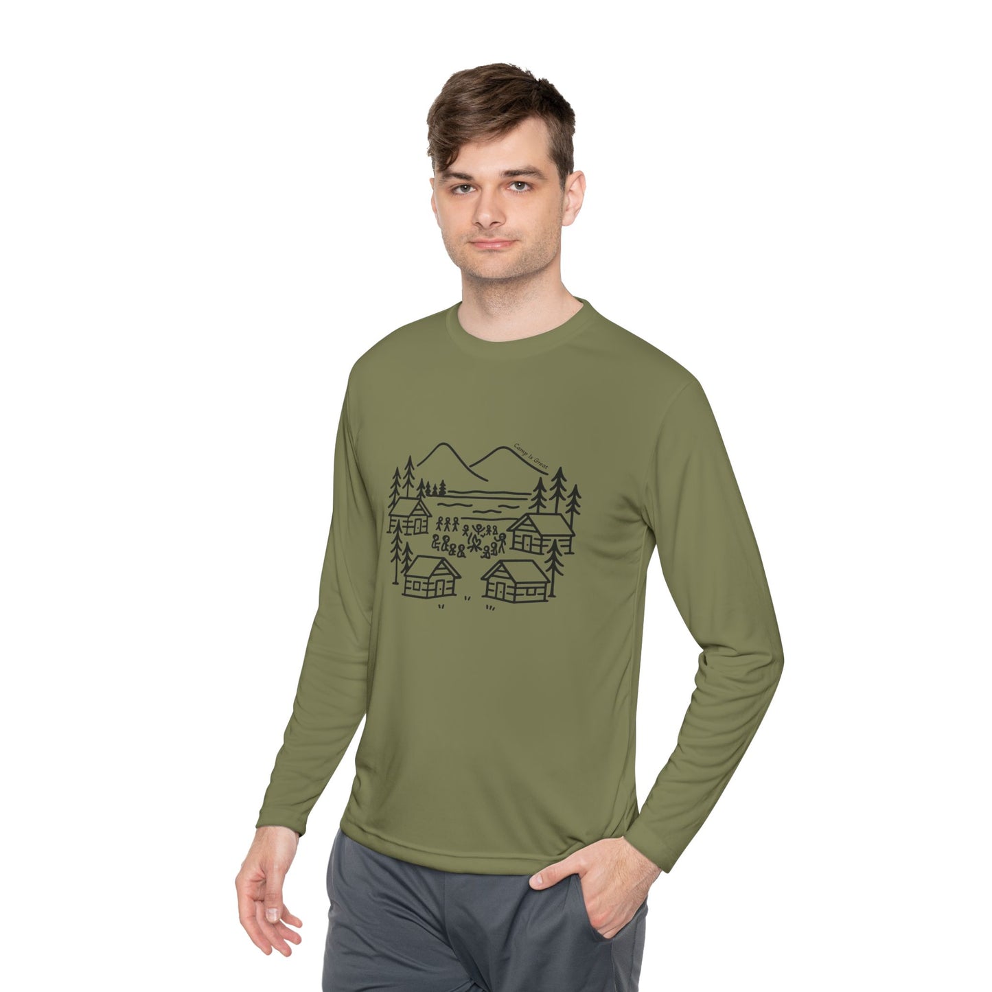 Unisex Lightweight Long Sleeve Tee Landscape