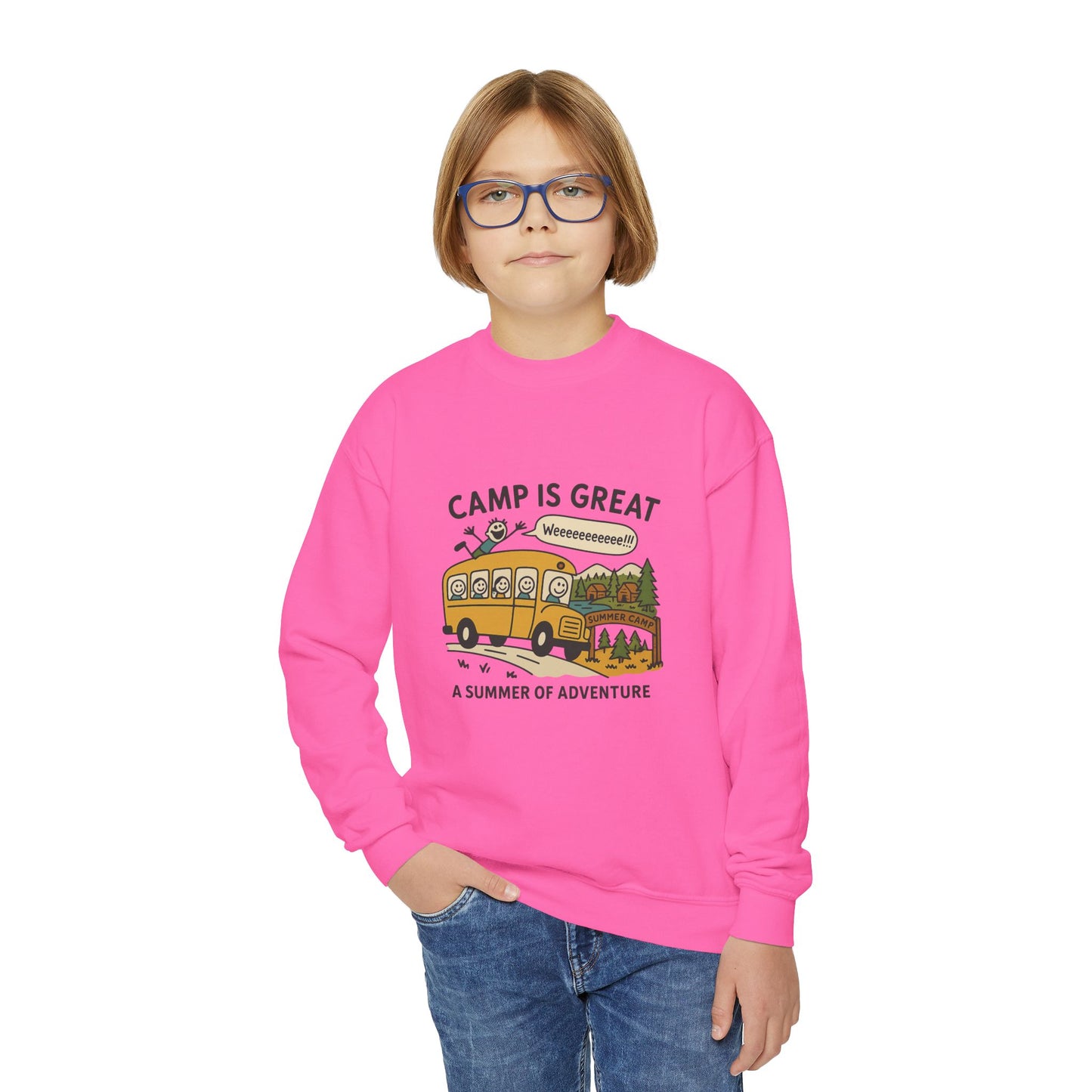 Youth Crewneck Sweatshirt Bus