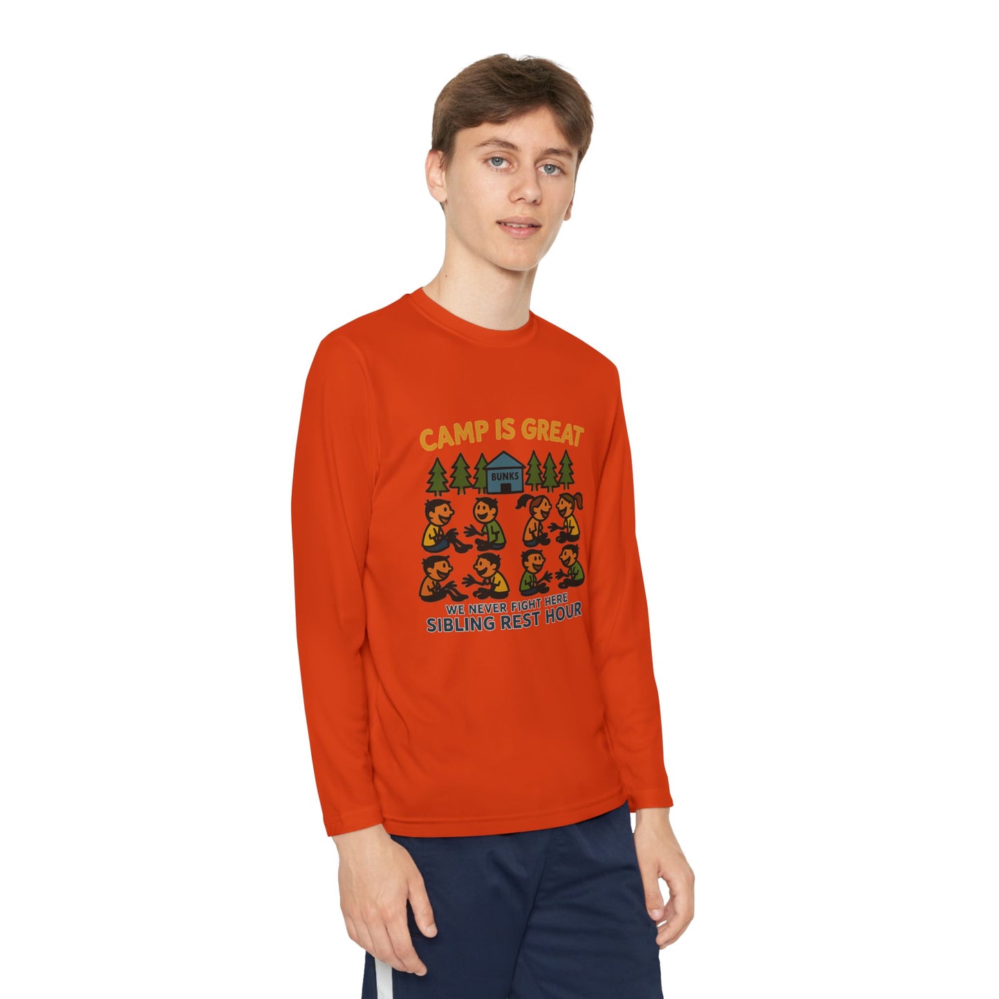 Youth Long Sleeve Competitor Tee Sibling Rest Hour