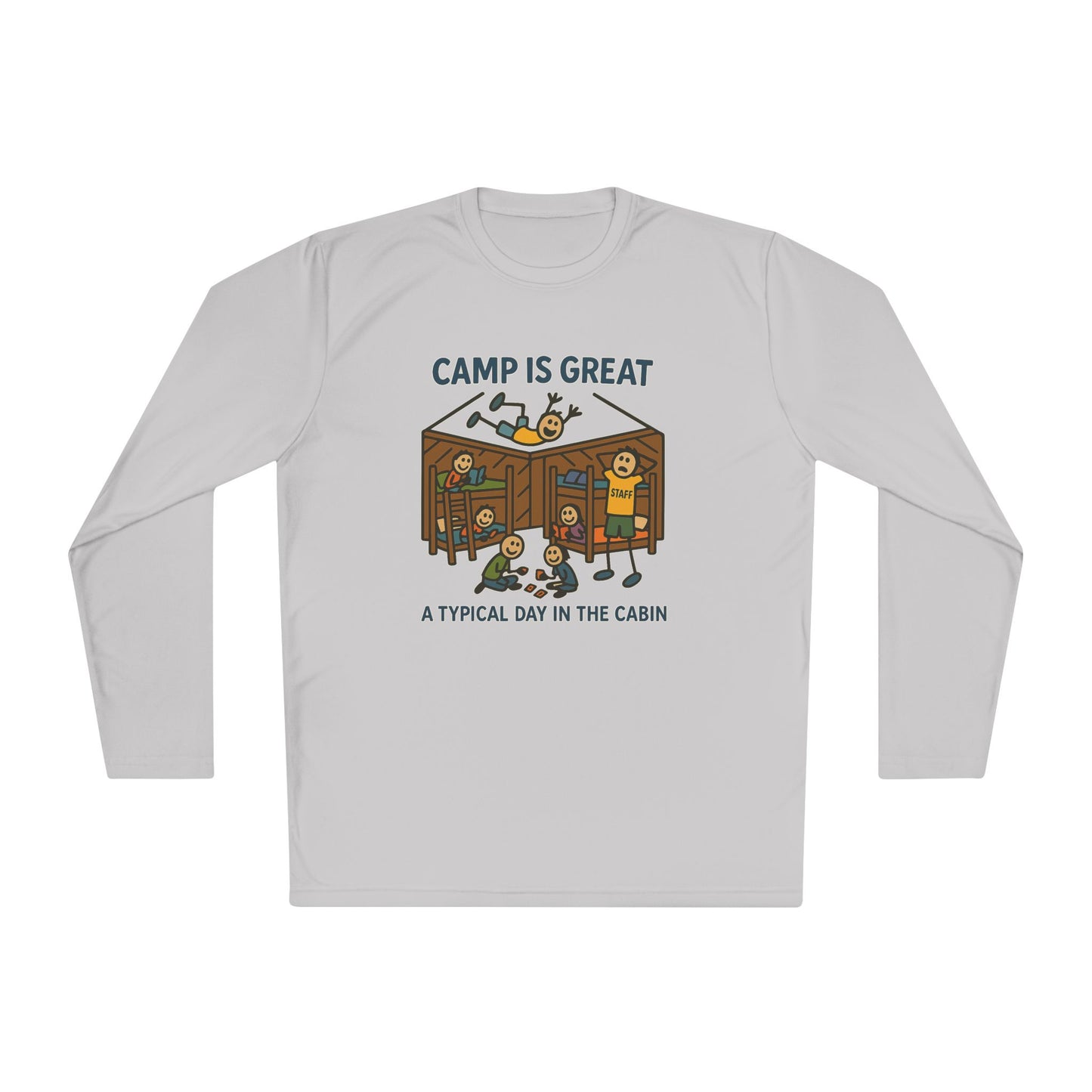 Unisex Lightweight Long Sleeve Tee Typical Day in the Cabin