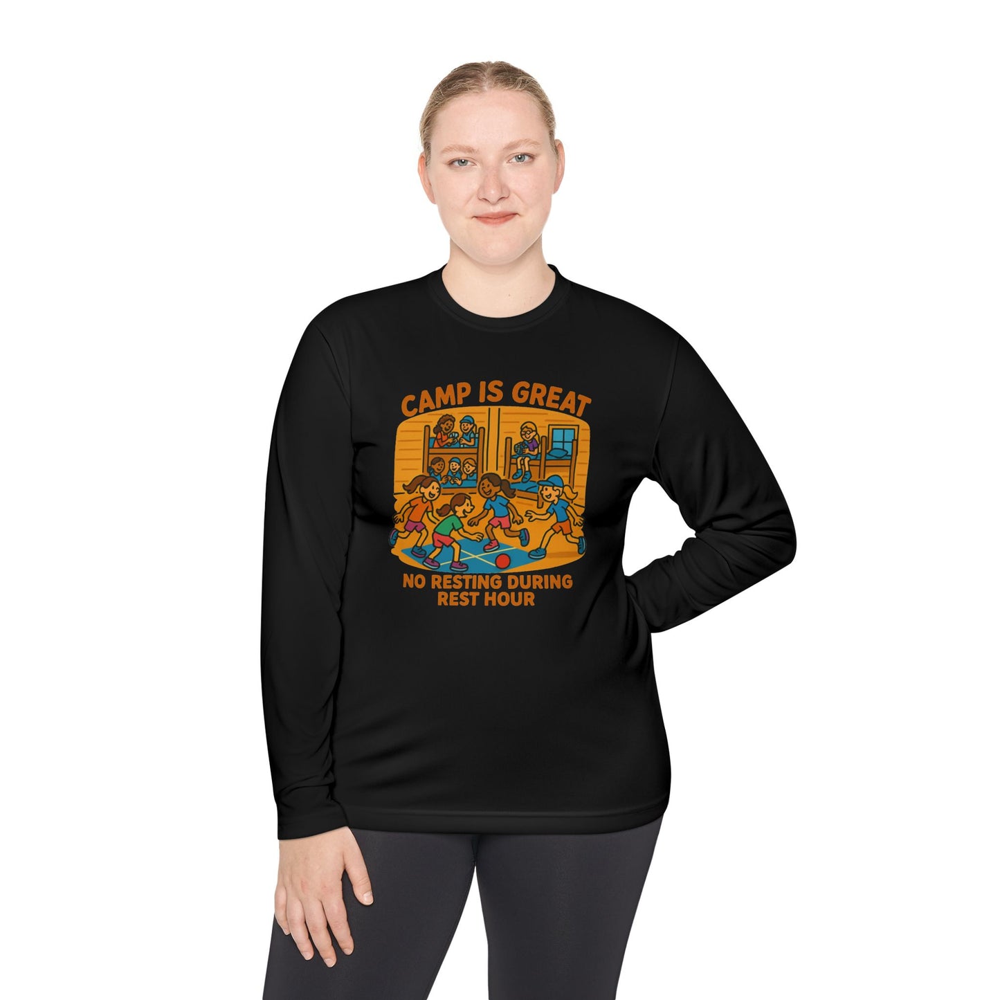 Unisex Lightweight Long Sleeve Tee Rest Hour