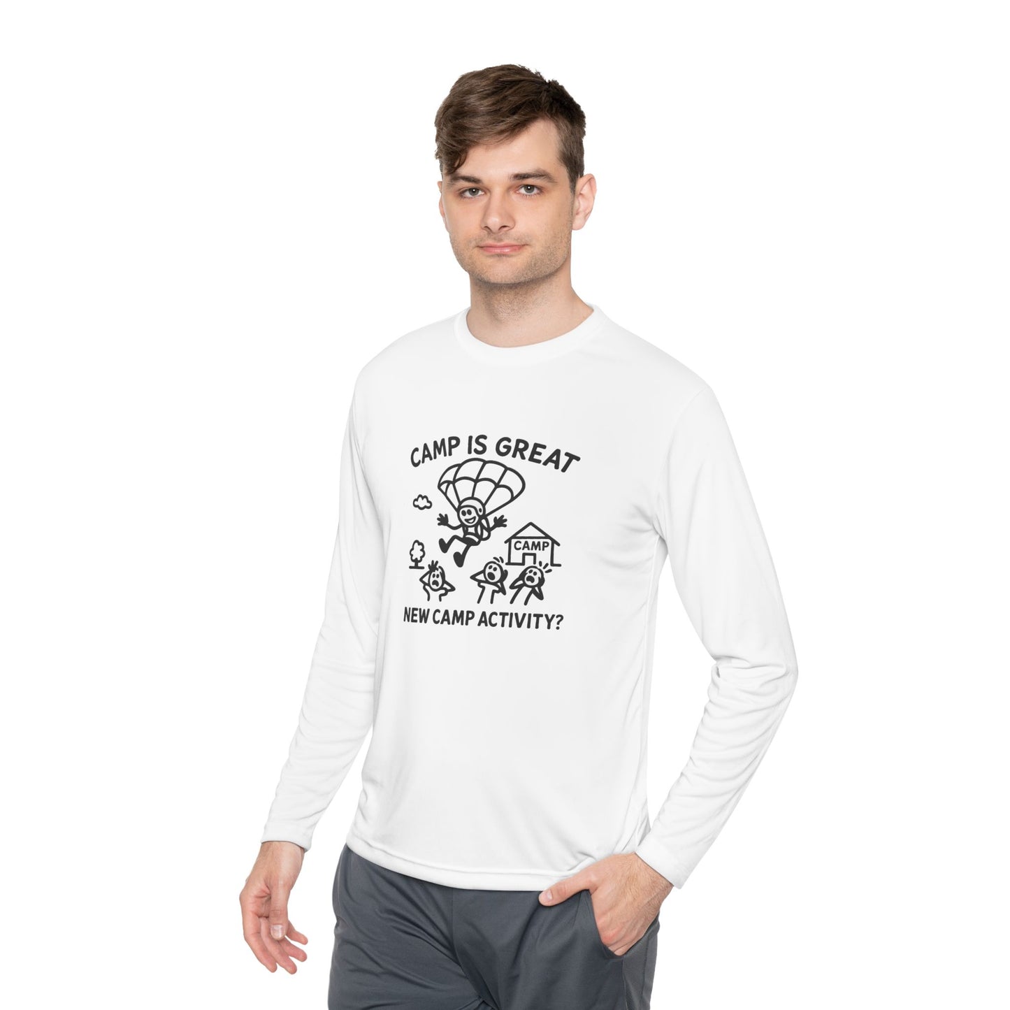 Unisex Lightweight Long Sleeve Tee Skydiving