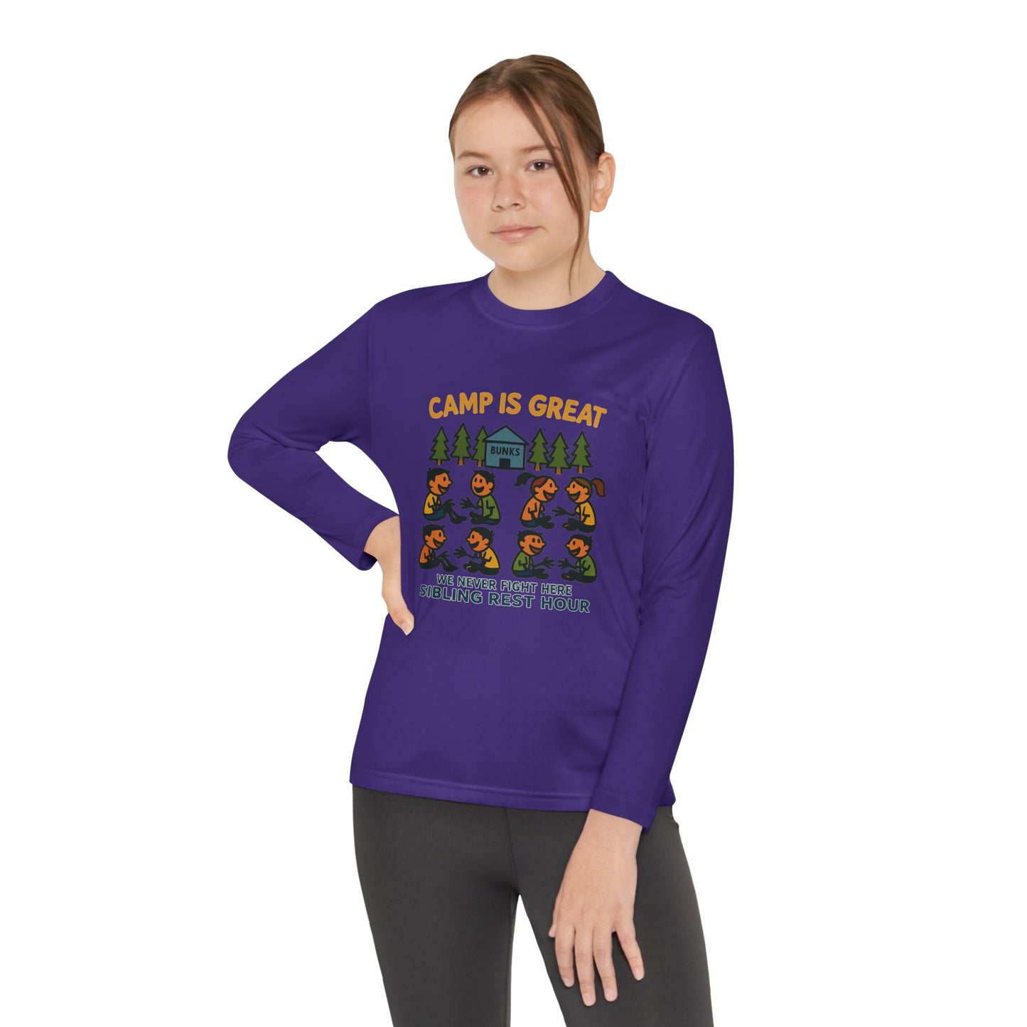 Youth Long Sleeve Competitor Tee Sibling Rest Hour