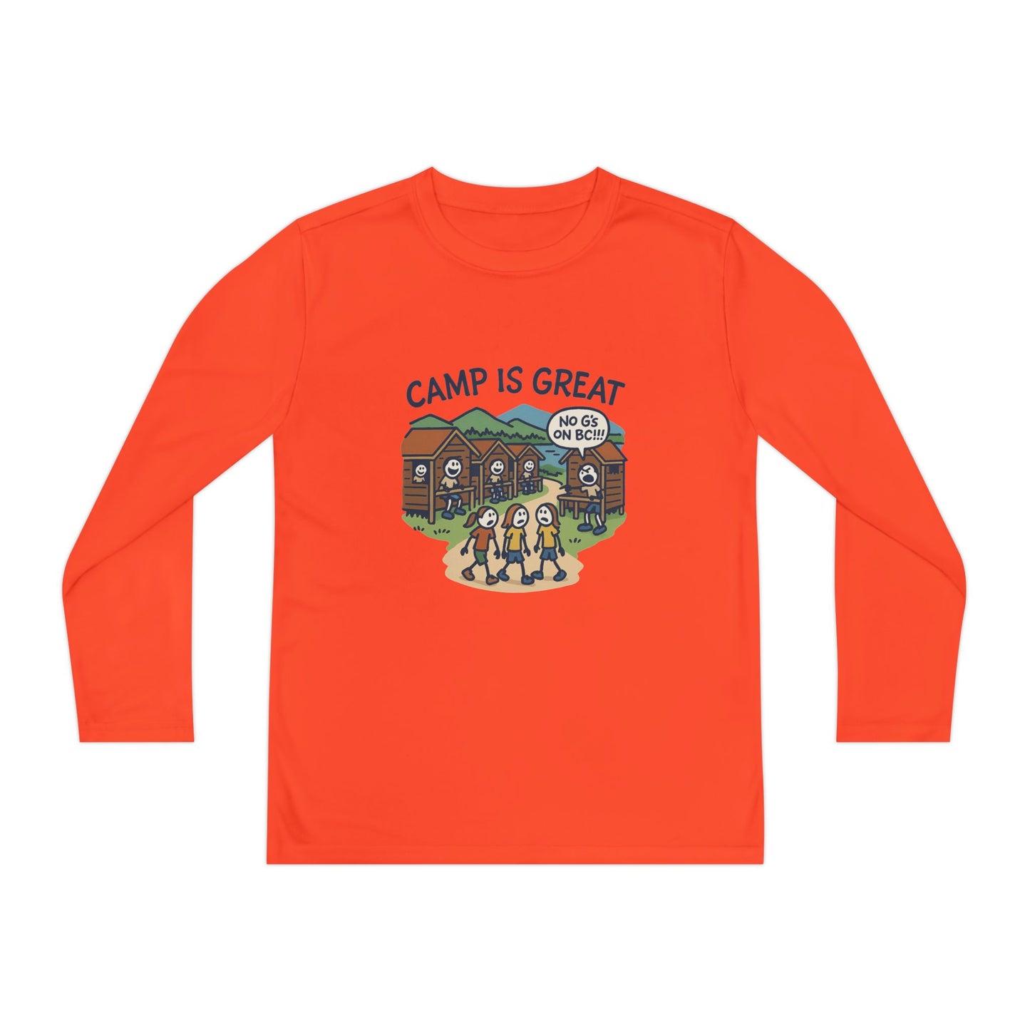 Youth Long Sleeve Competitor Tee No G's on BC