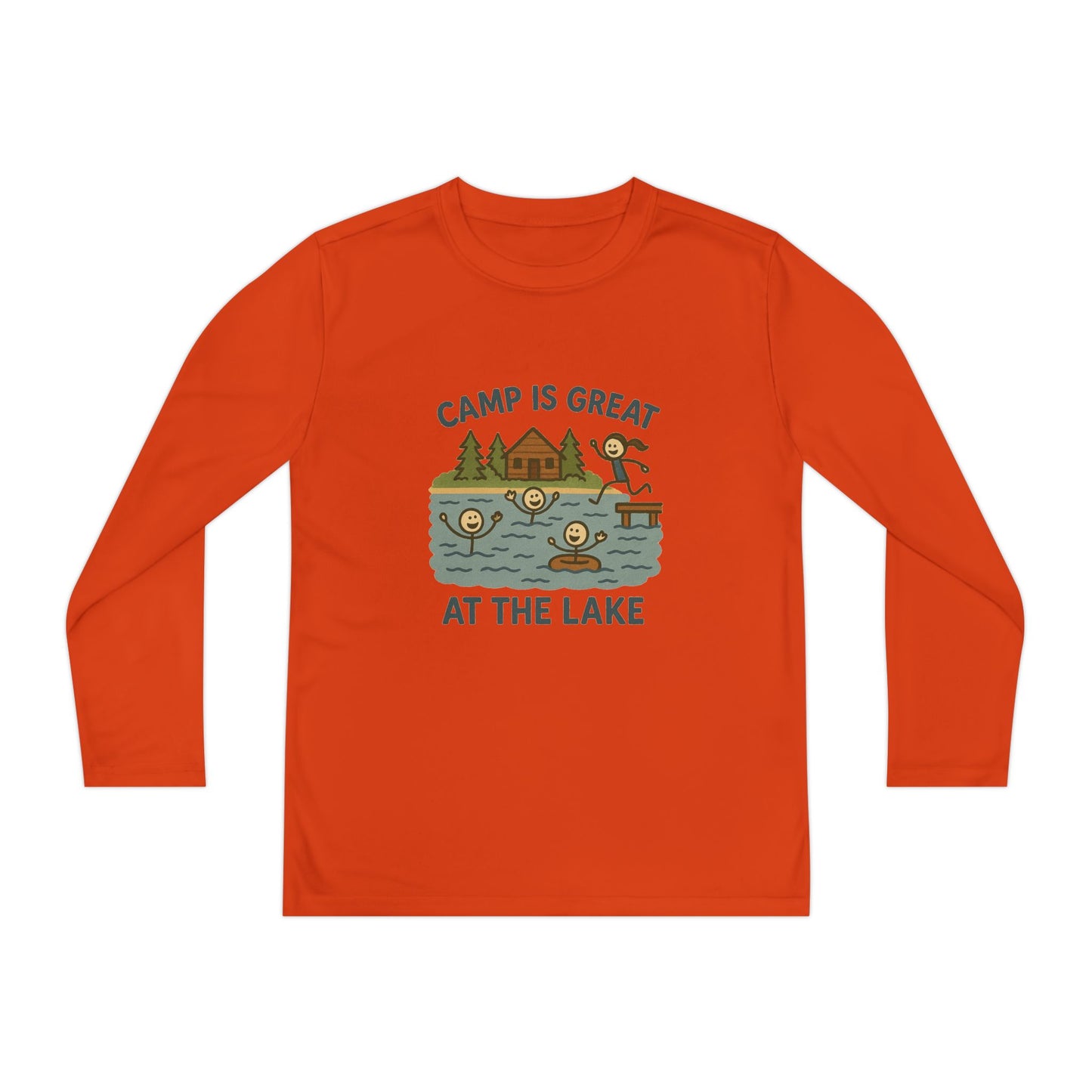 Youth Long Sleeve Competitor Tee Lake
