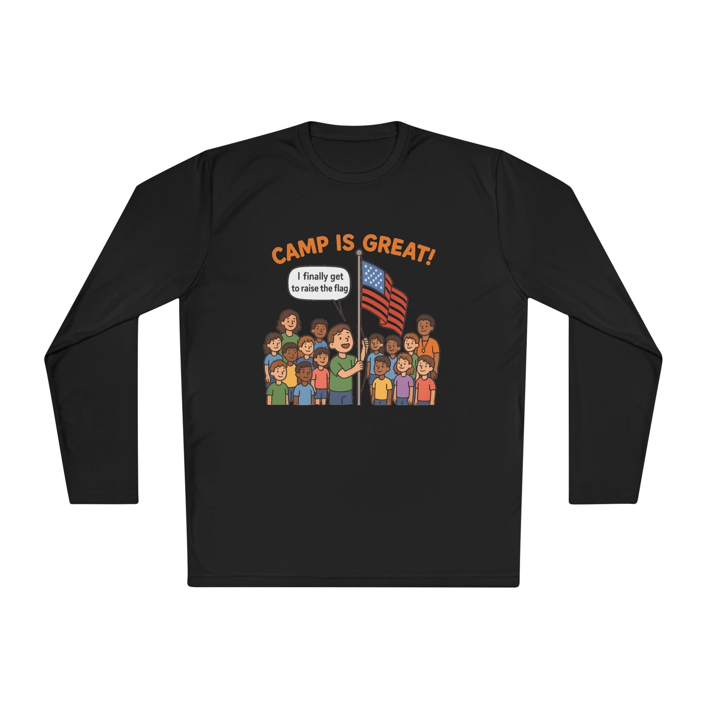 Unisex Lightweight Long Sleeve Tee Flag