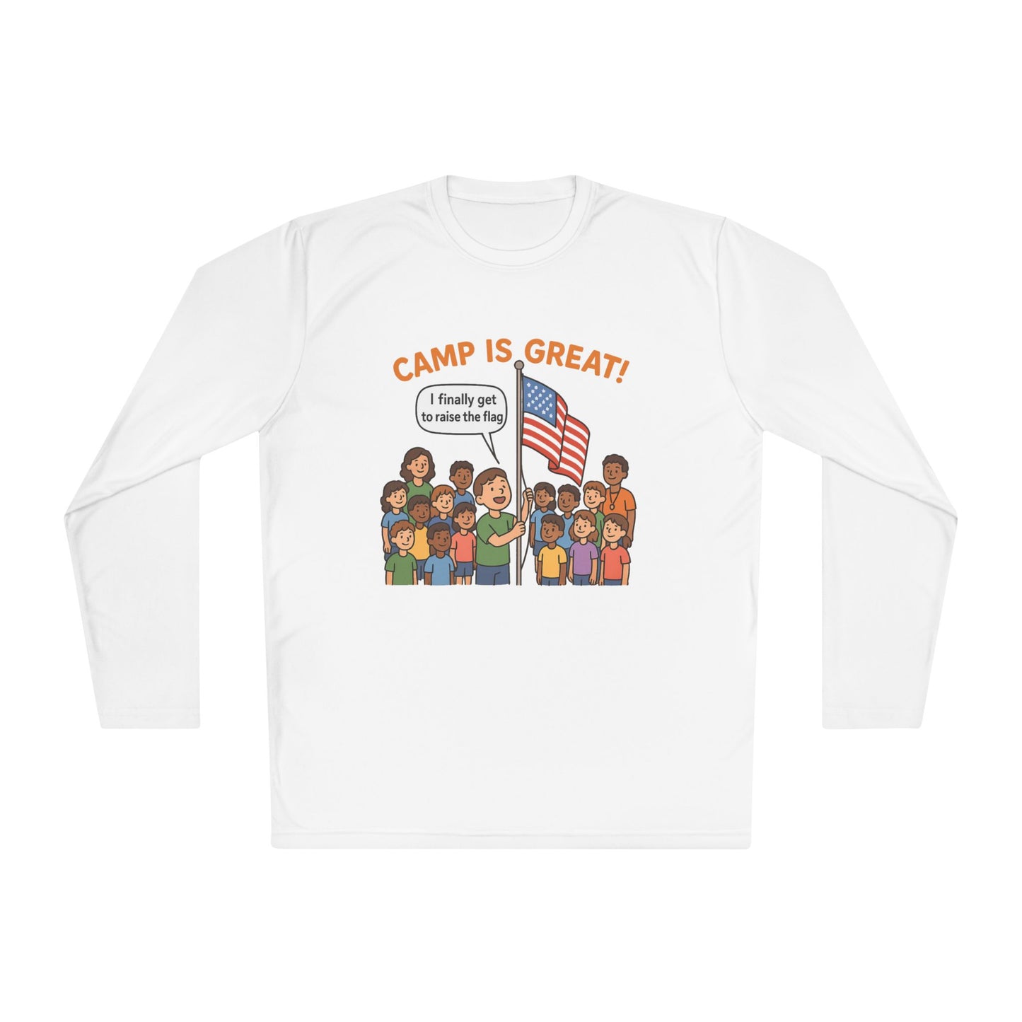 Unisex Lightweight Long Sleeve Tee Flag