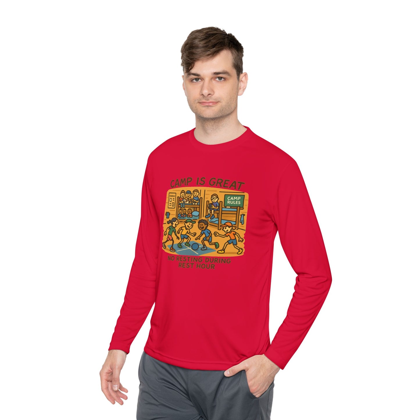 Unisex Lightweight Long Sleeve Tee Rest Hour