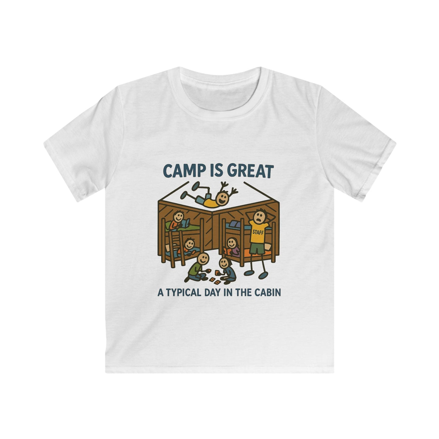Kids Softstyle Tee Typical Day in the Cabin