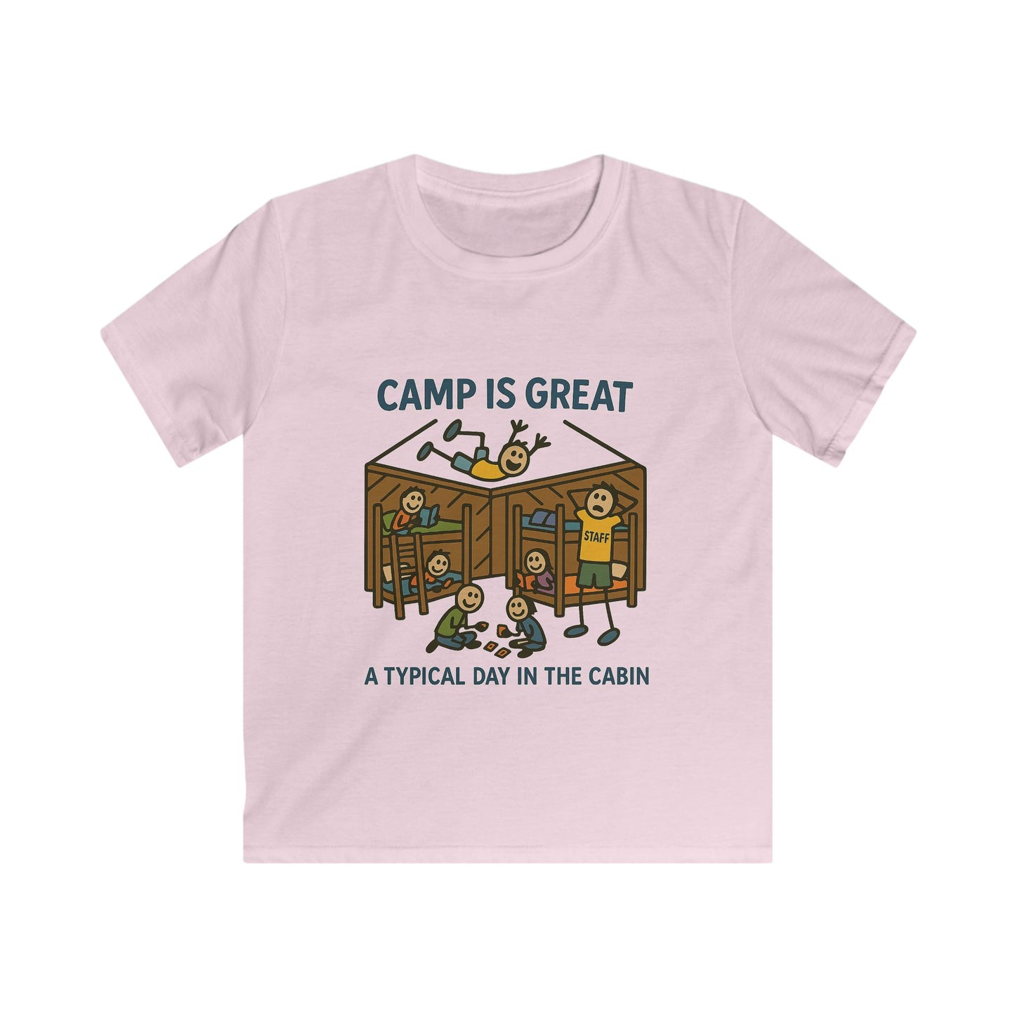 Kids Softstyle Tee Typical Day in the Cabin