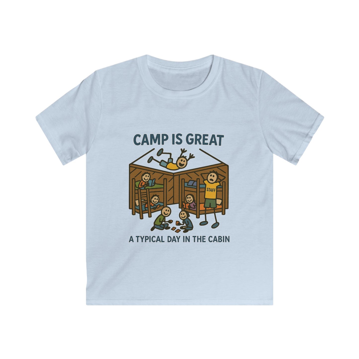 Kids Softstyle Tee Typical Day in the Cabin