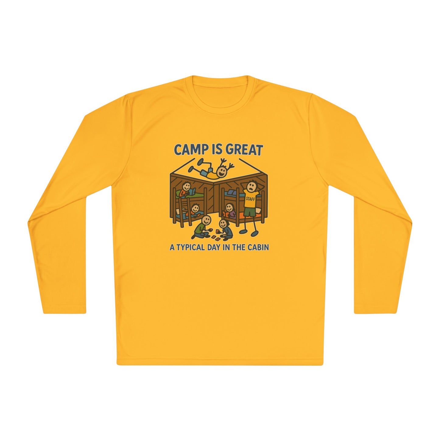 Unisex Lightweight Long Sleeve Tee Typical Day in the Cabin