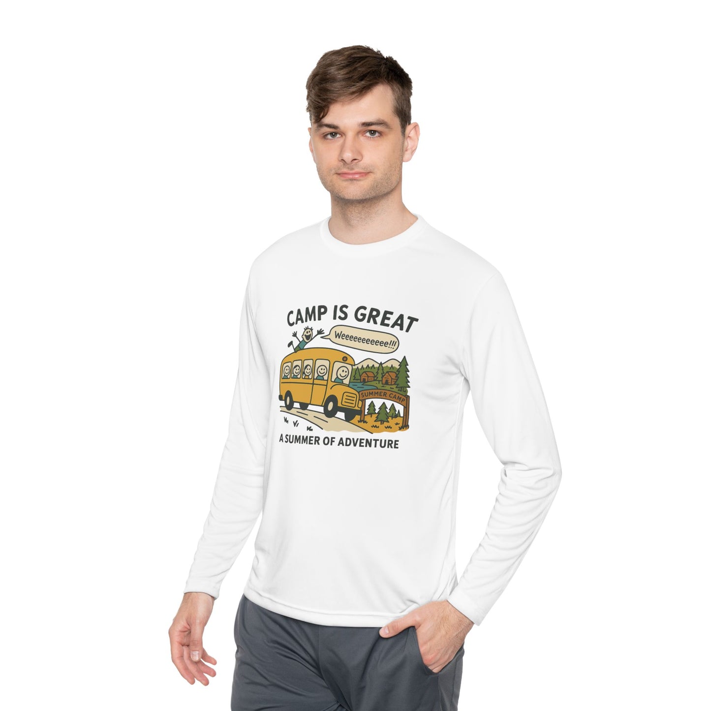 Unisex Lightweight Long Sleeve Tee Bus
