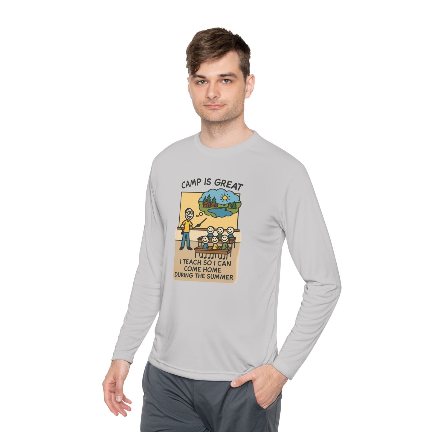 Unisex Lightweight Long Sleeve Tee Teacher