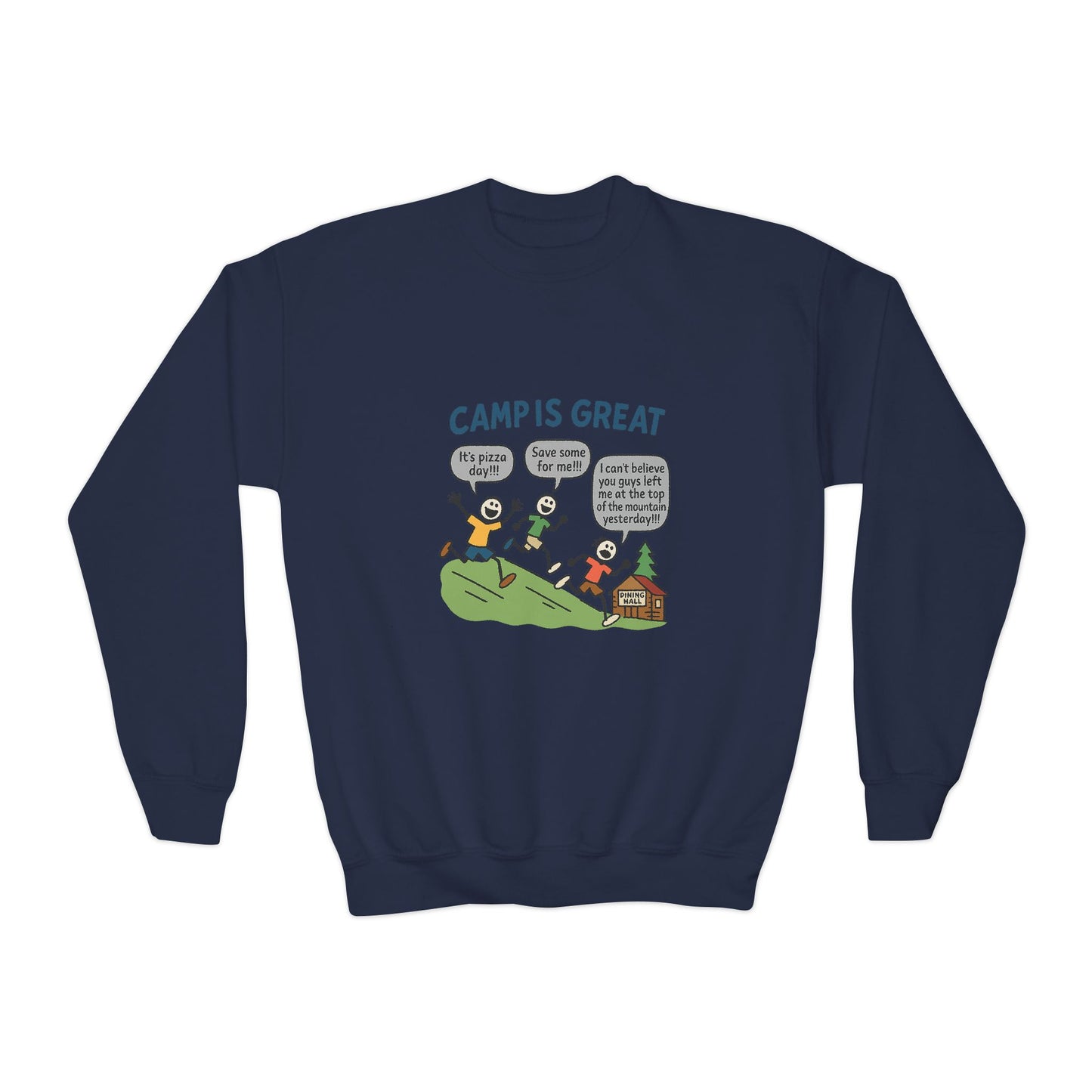 Youth Crewneck Sweatshirt Pizza Day