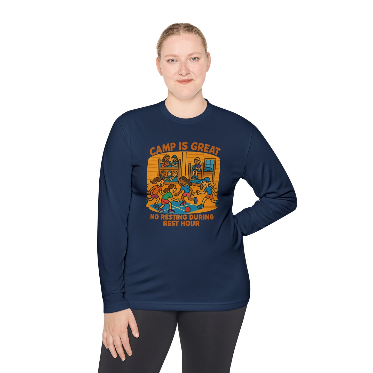 Unisex Lightweight Long Sleeve Tee Rest Hour
