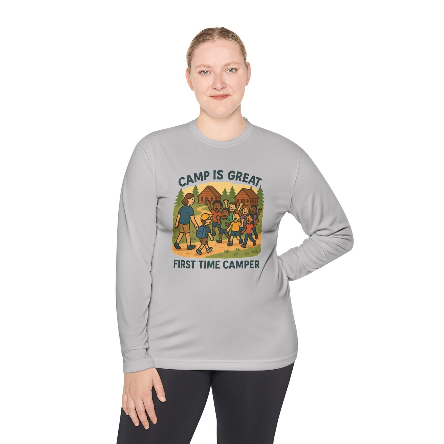 Unisex Lightweight Long Sleeve Tee First Time Camper