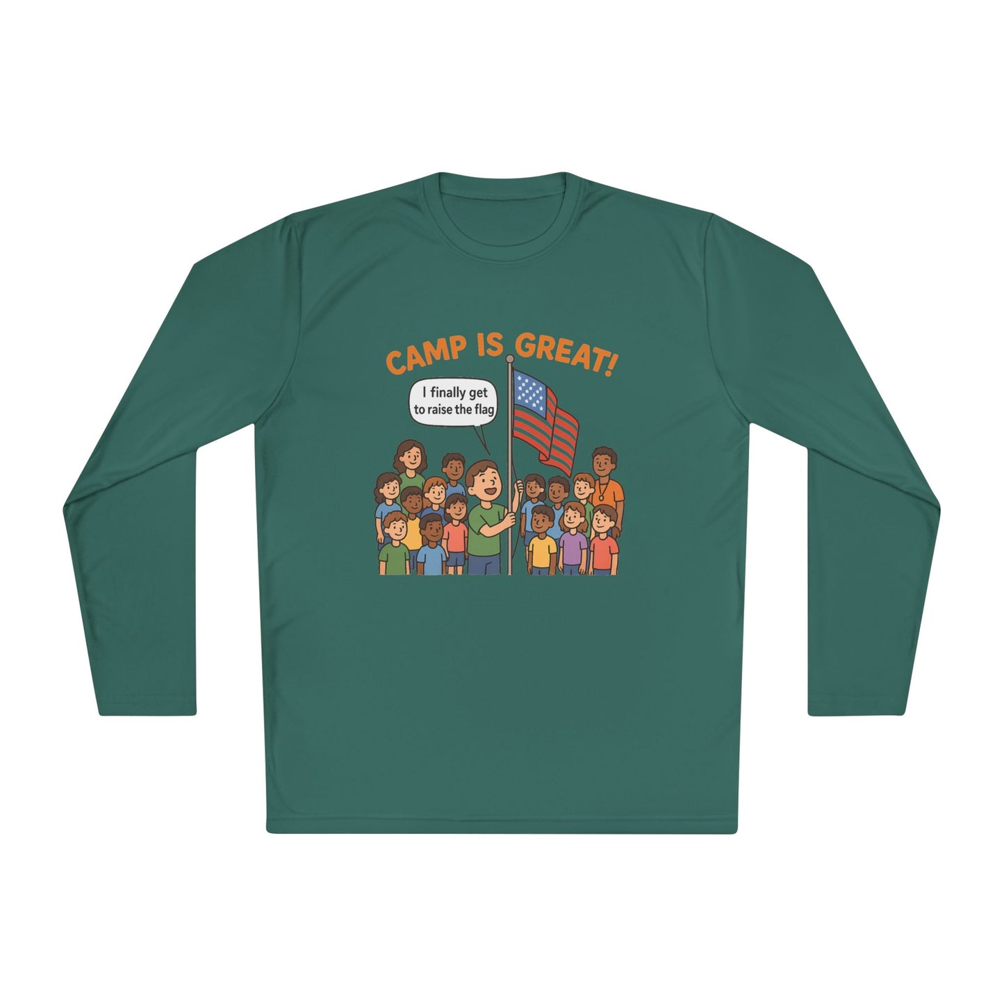 Unisex Lightweight Long Sleeve Tee Flag