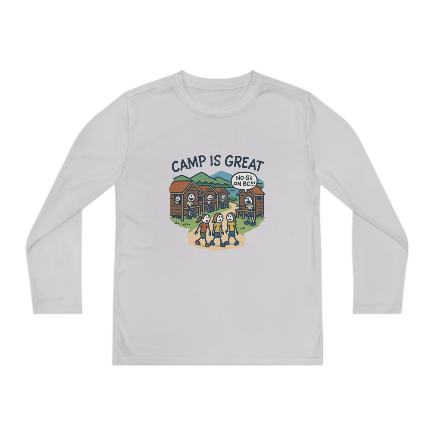 Youth Long Sleeve Competitor Tee No G's on BC