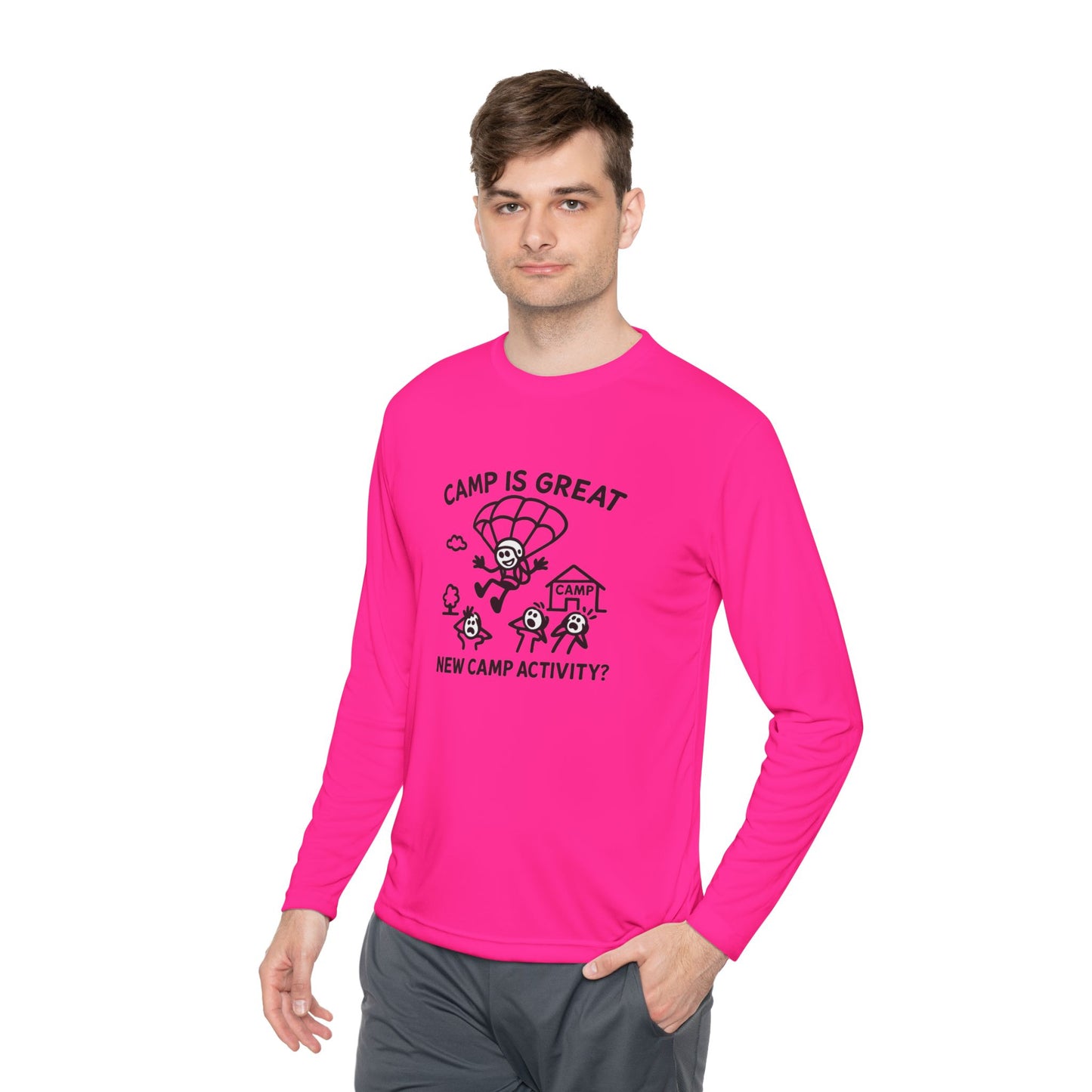 Unisex Lightweight Long Sleeve Tee Skydiving
