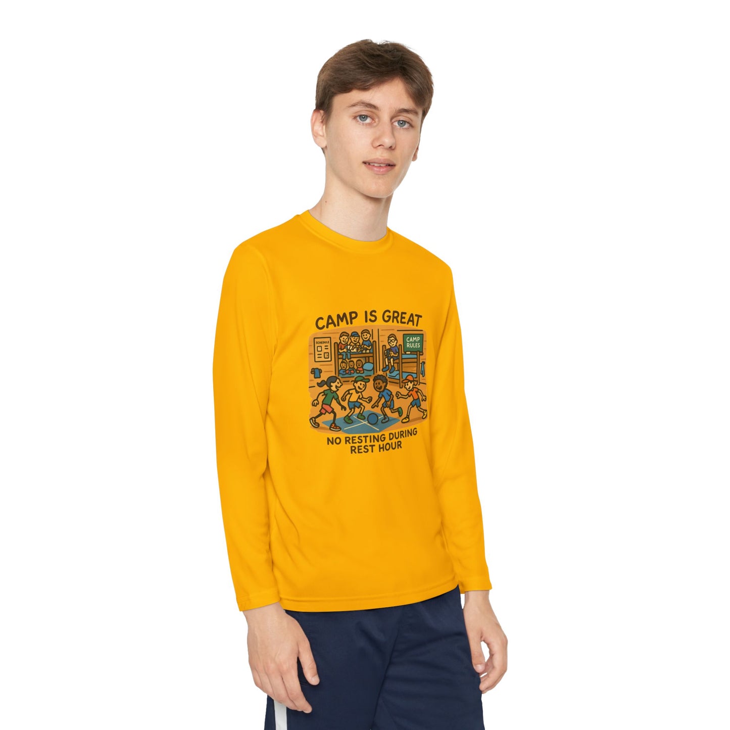 Youth Long Sleeve Competitor Tee Rest Hour