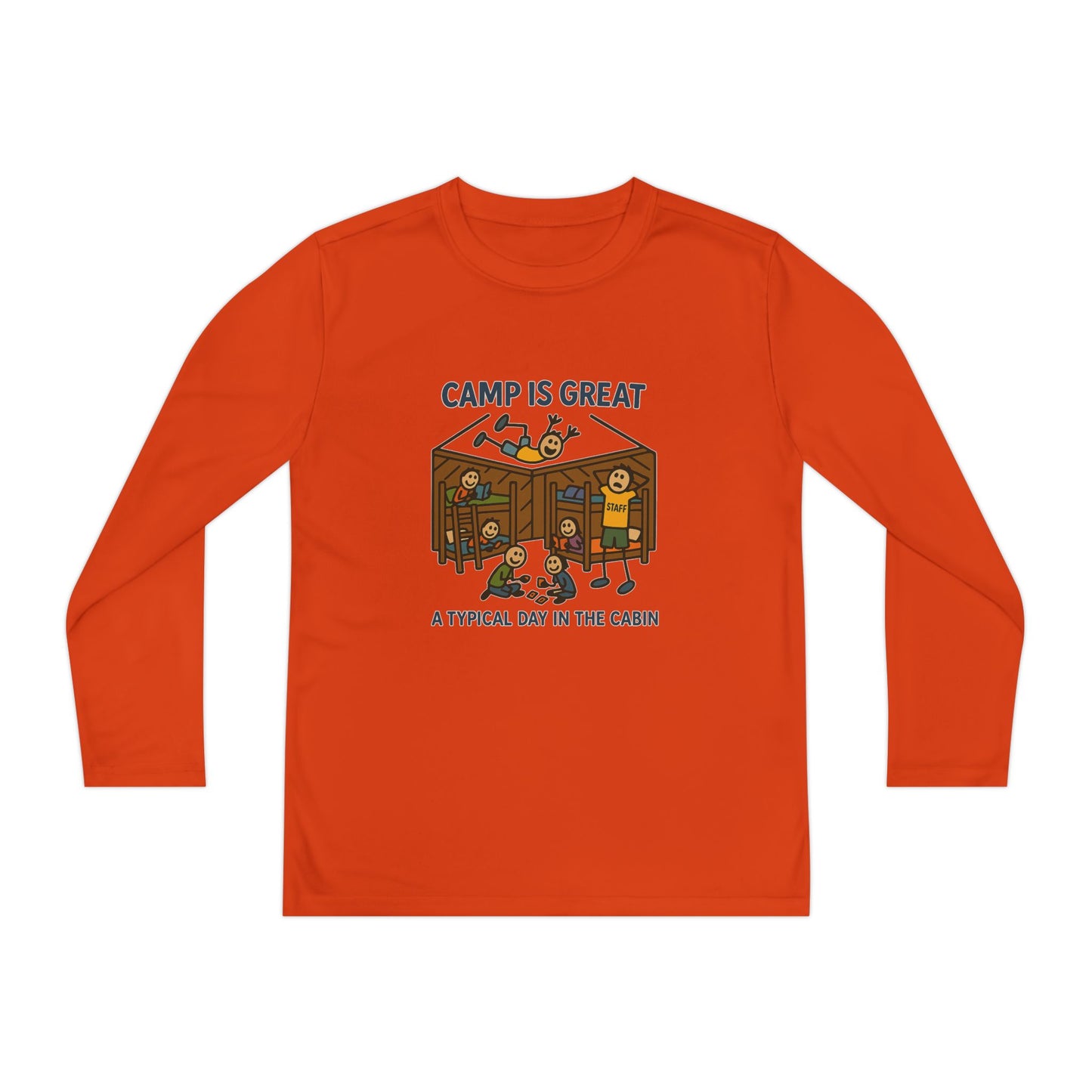 Youth Long Sleeve Competitor Tee Typical Day in the Cabin