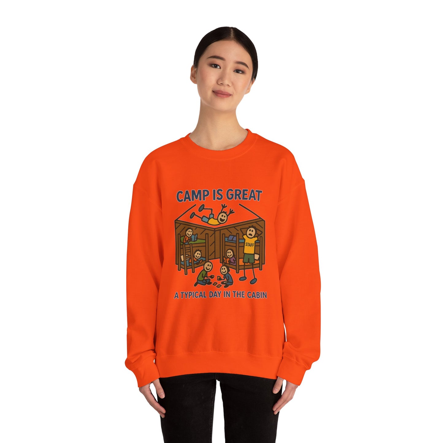 Unisex Heavy Blend™ Crewneck Sweatshirt Typical Day in the Cabin