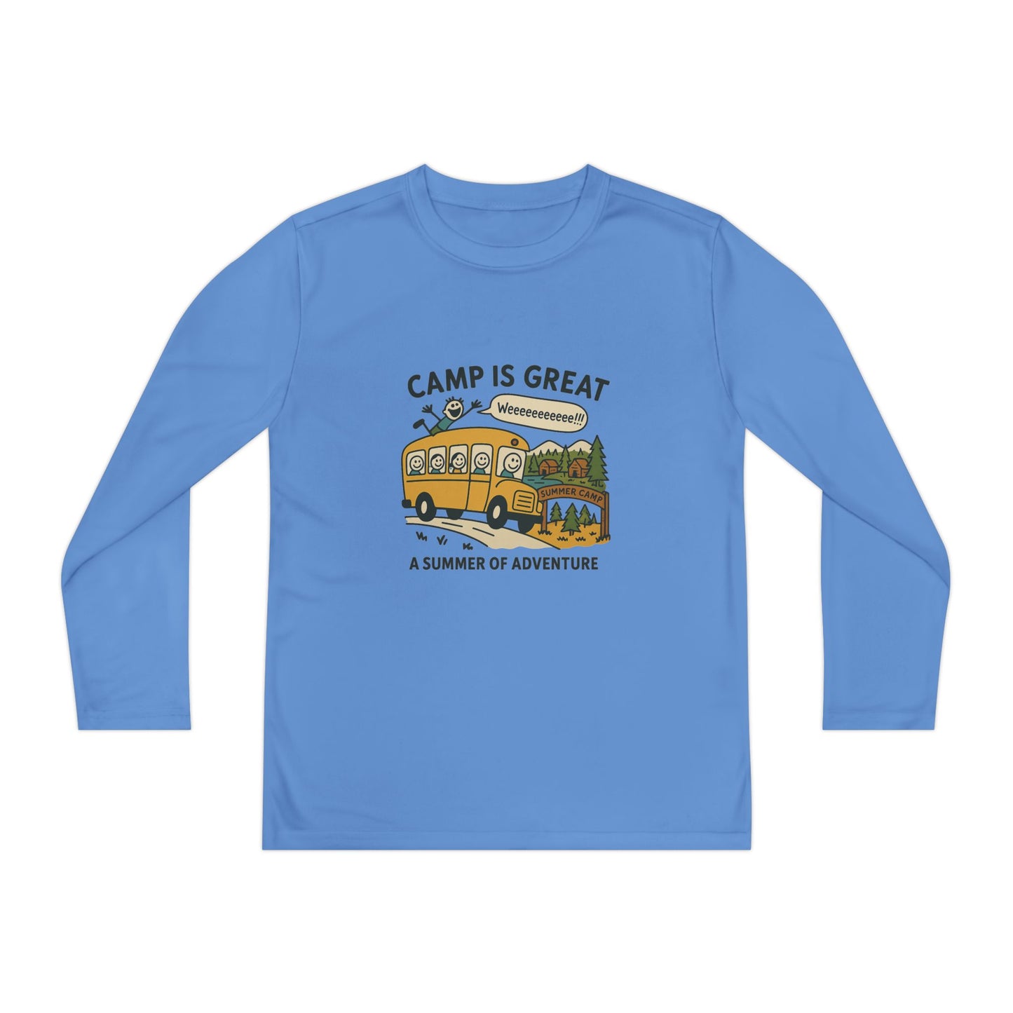 Youth Long Sleeve Competitor Tee Bus