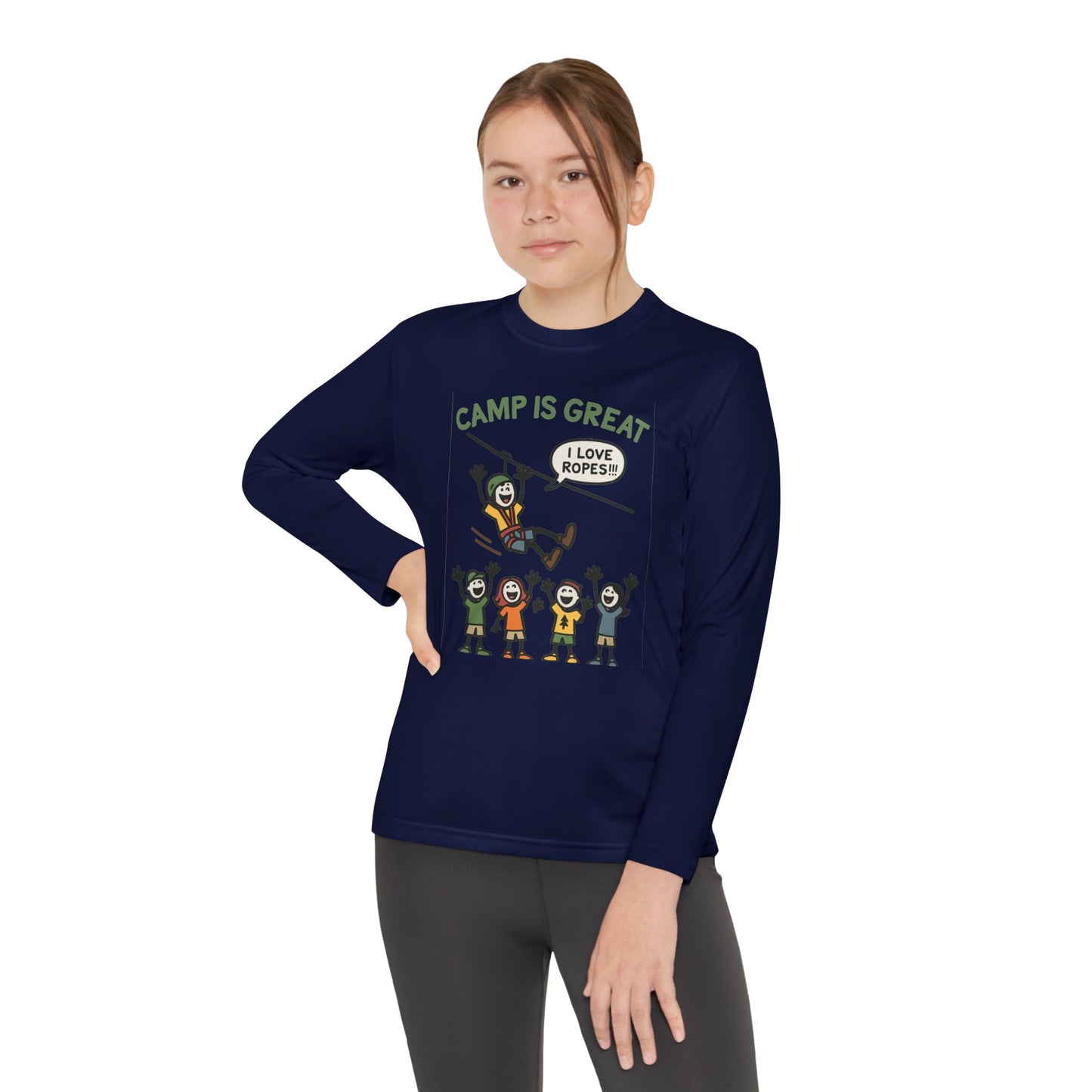 Youth Long Sleeve Competitor Tee Ropes