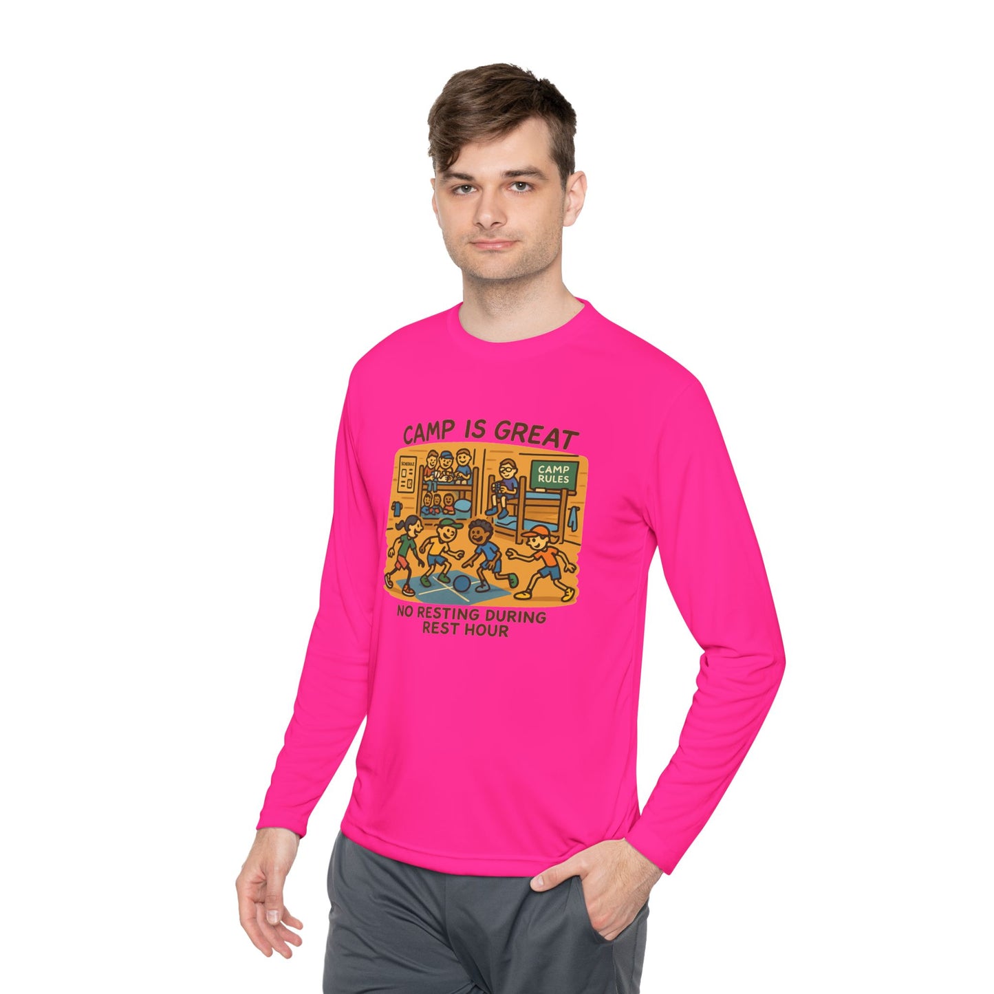 Unisex Lightweight Long Sleeve Tee Rest Hour