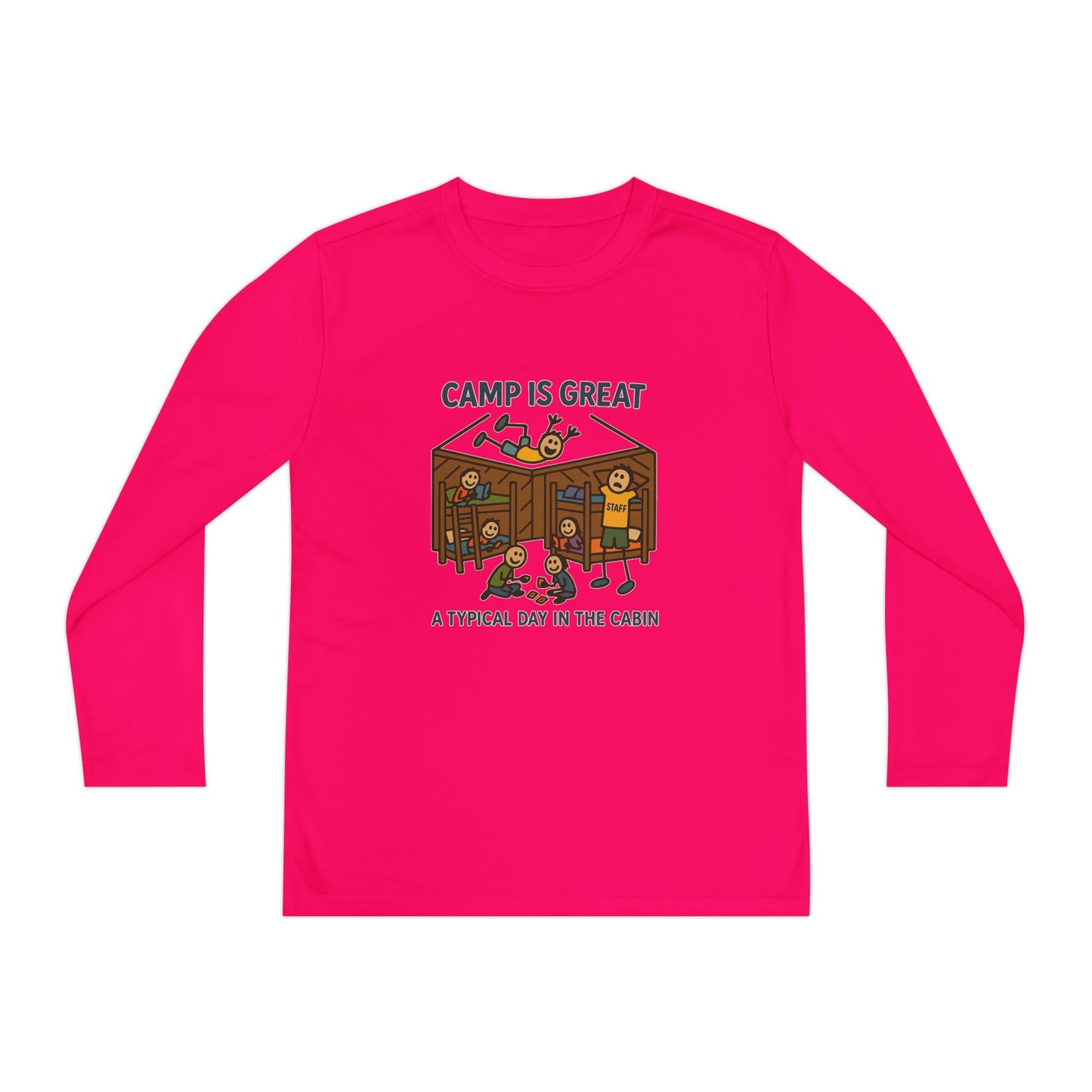 Youth Long Sleeve Competitor Tee Typical Day in the Cabin