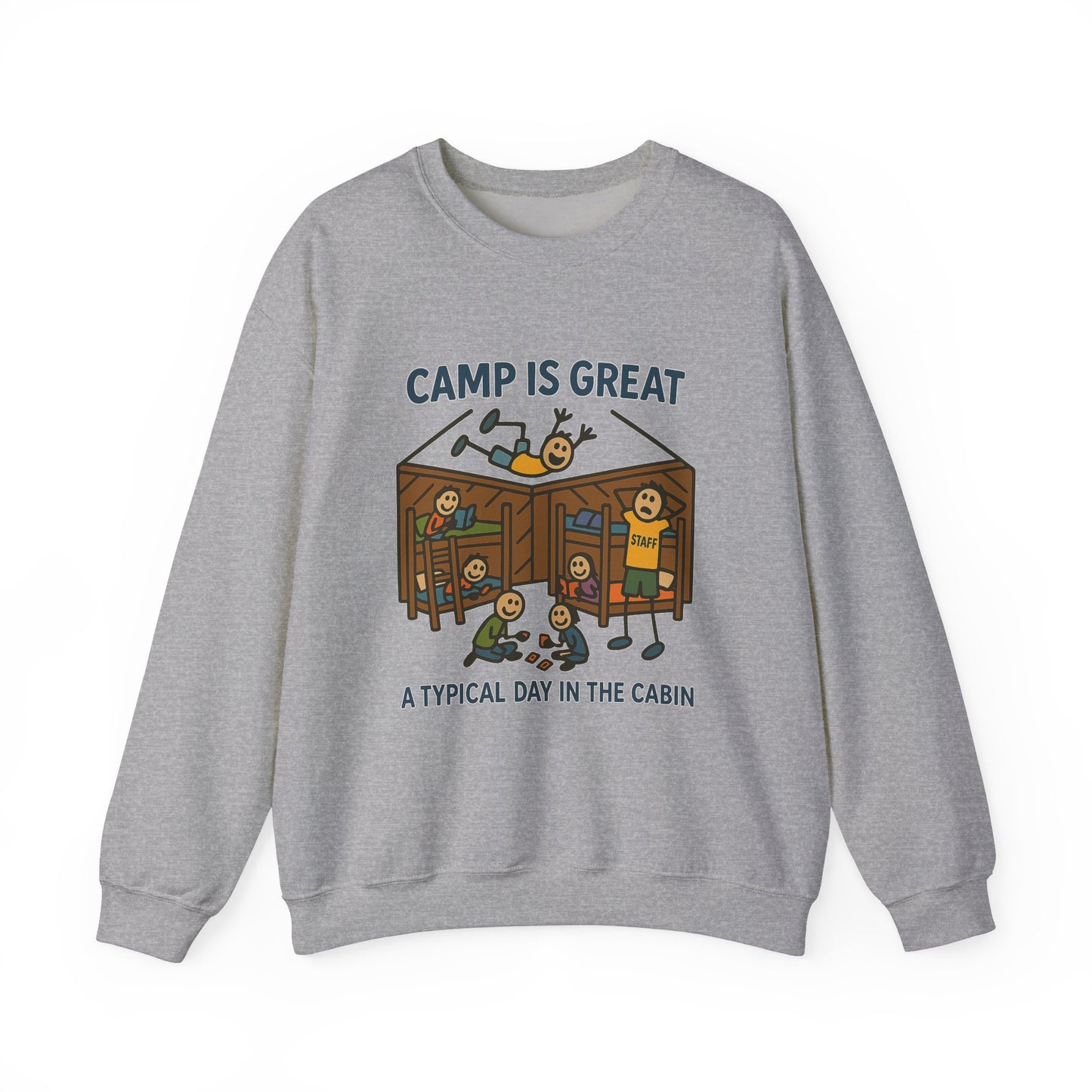 Unisex Heavy Blend™ Crewneck Sweatshirt Typical Day in the Cabin