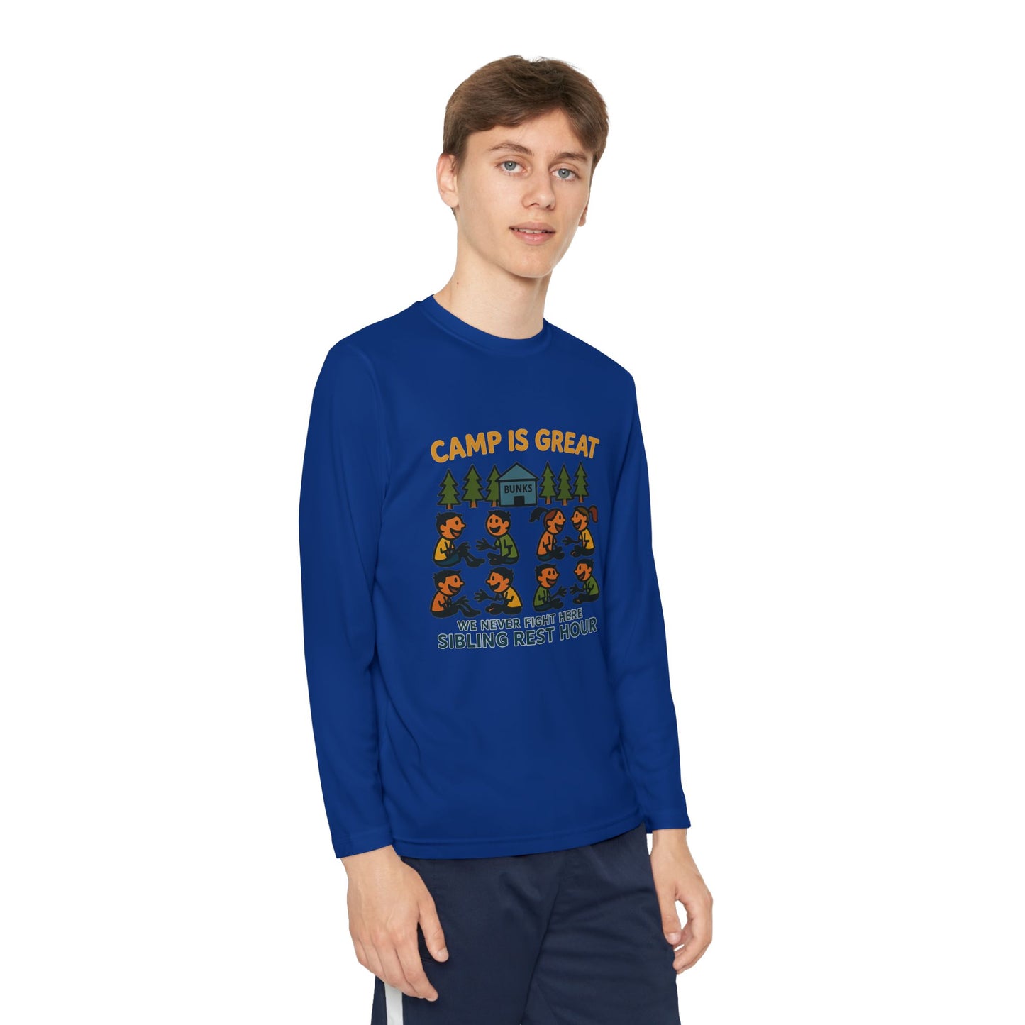 Youth Long Sleeve Competitor Tee Sibling Rest Hour