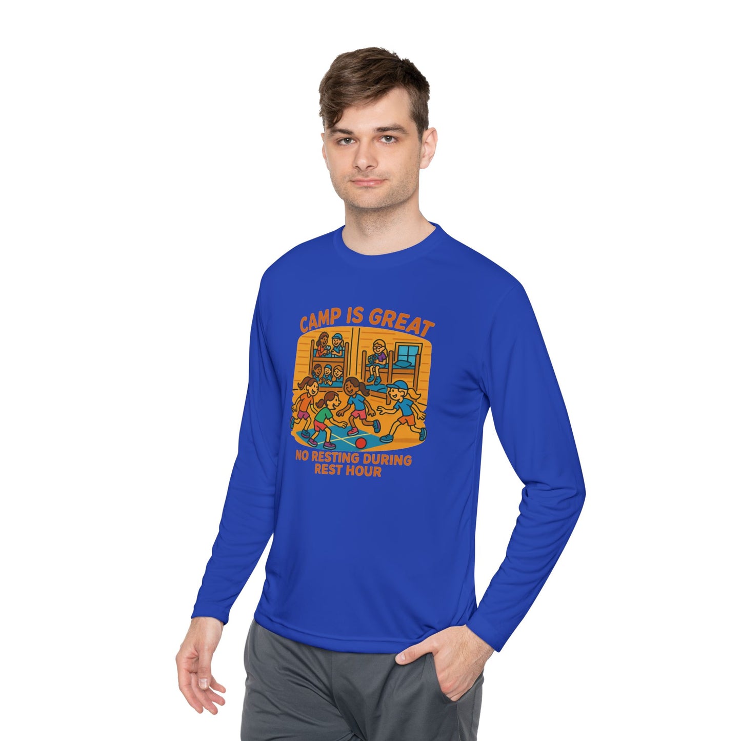 Unisex Lightweight Long Sleeve Tee Rest Hour