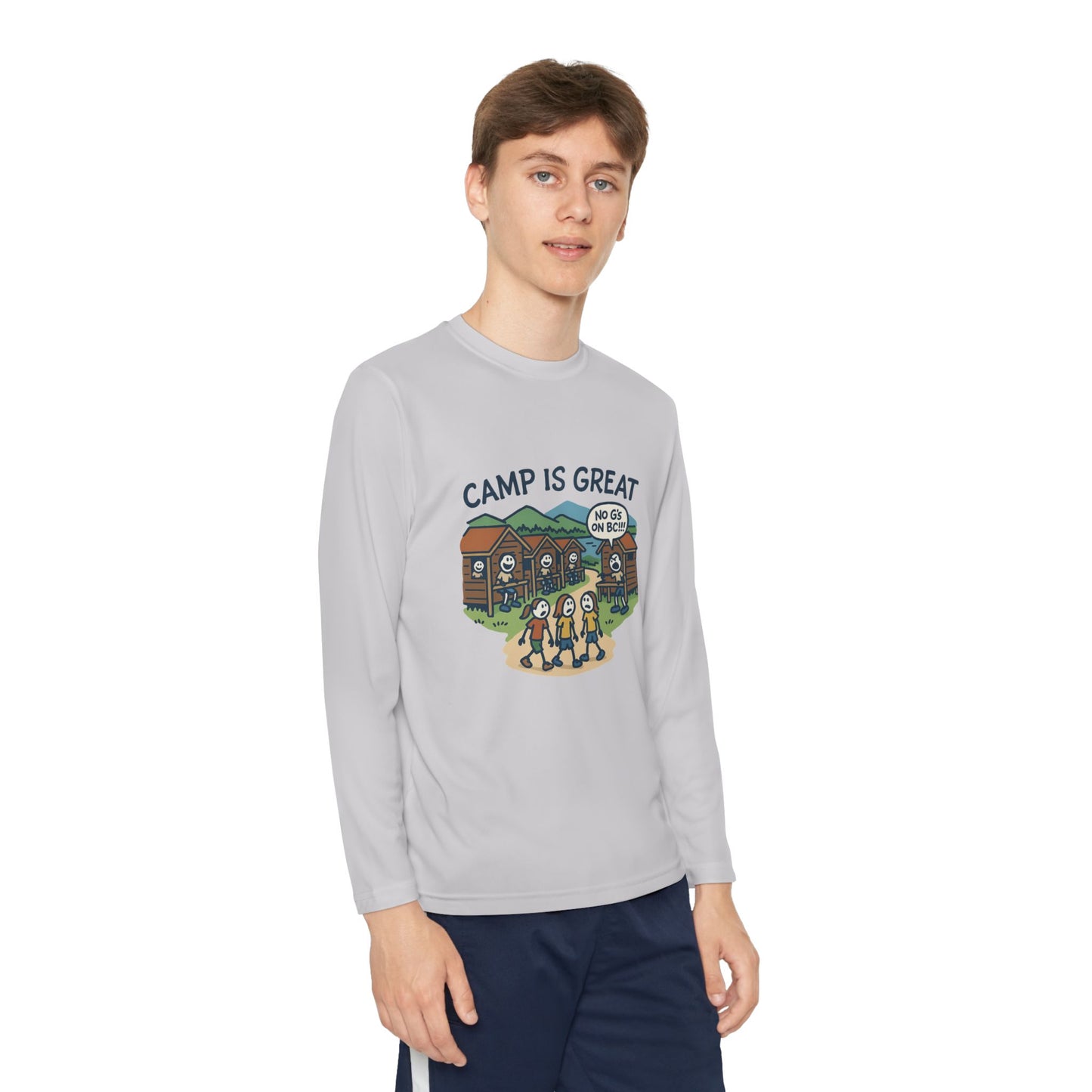 Youth Long Sleeve Competitor Tee No G's on BC