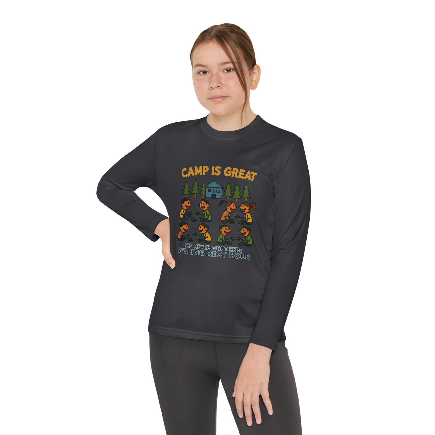 Youth Long Sleeve Competitor Tee Sibling Rest Hour