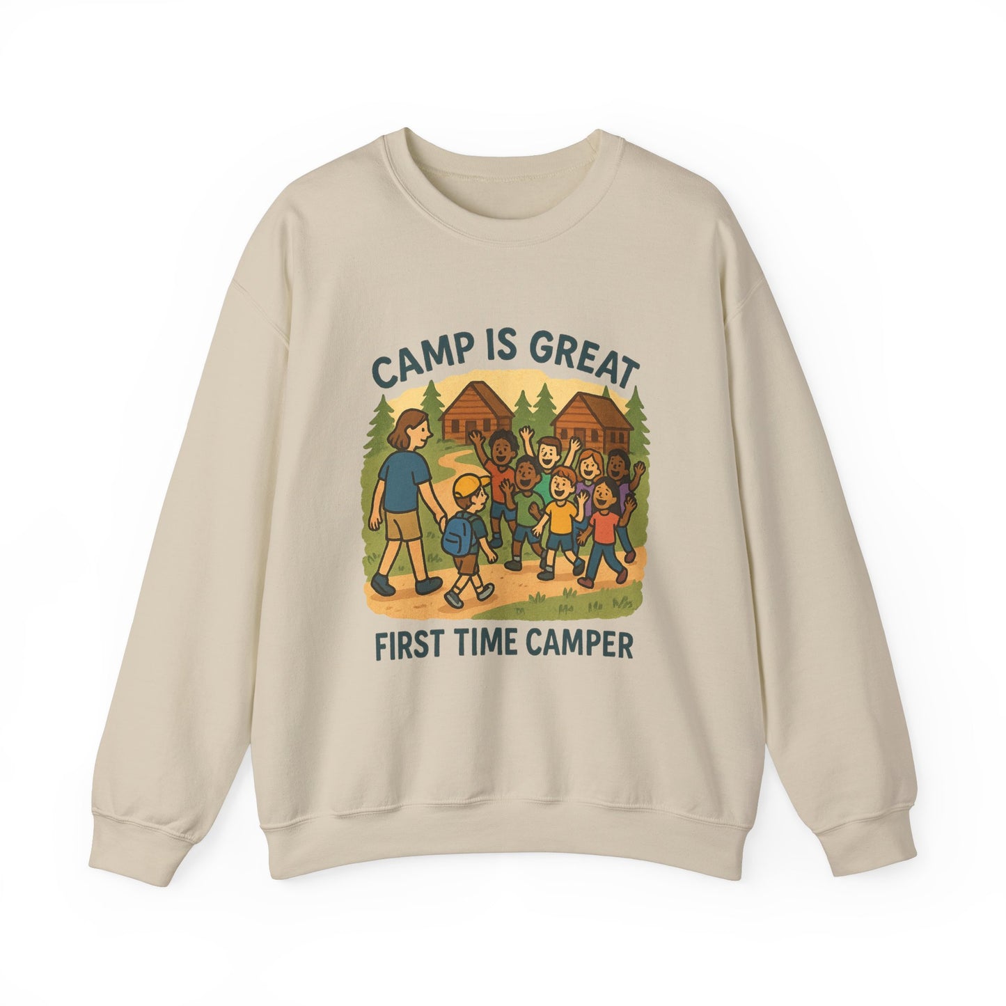 Unisex Heavy Blend™ Crewneck Sweatshirt First Time Camper