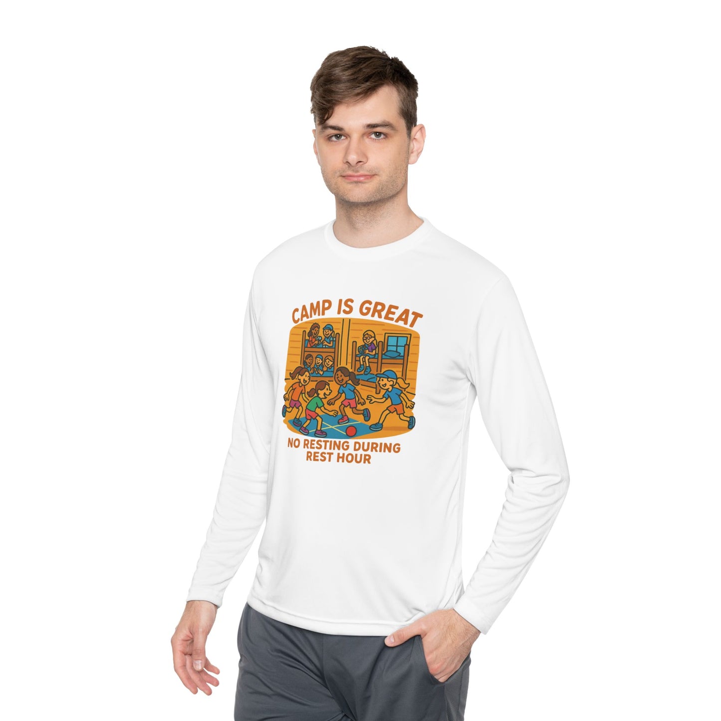 Unisex Lightweight Long Sleeve Tee Rest Hour