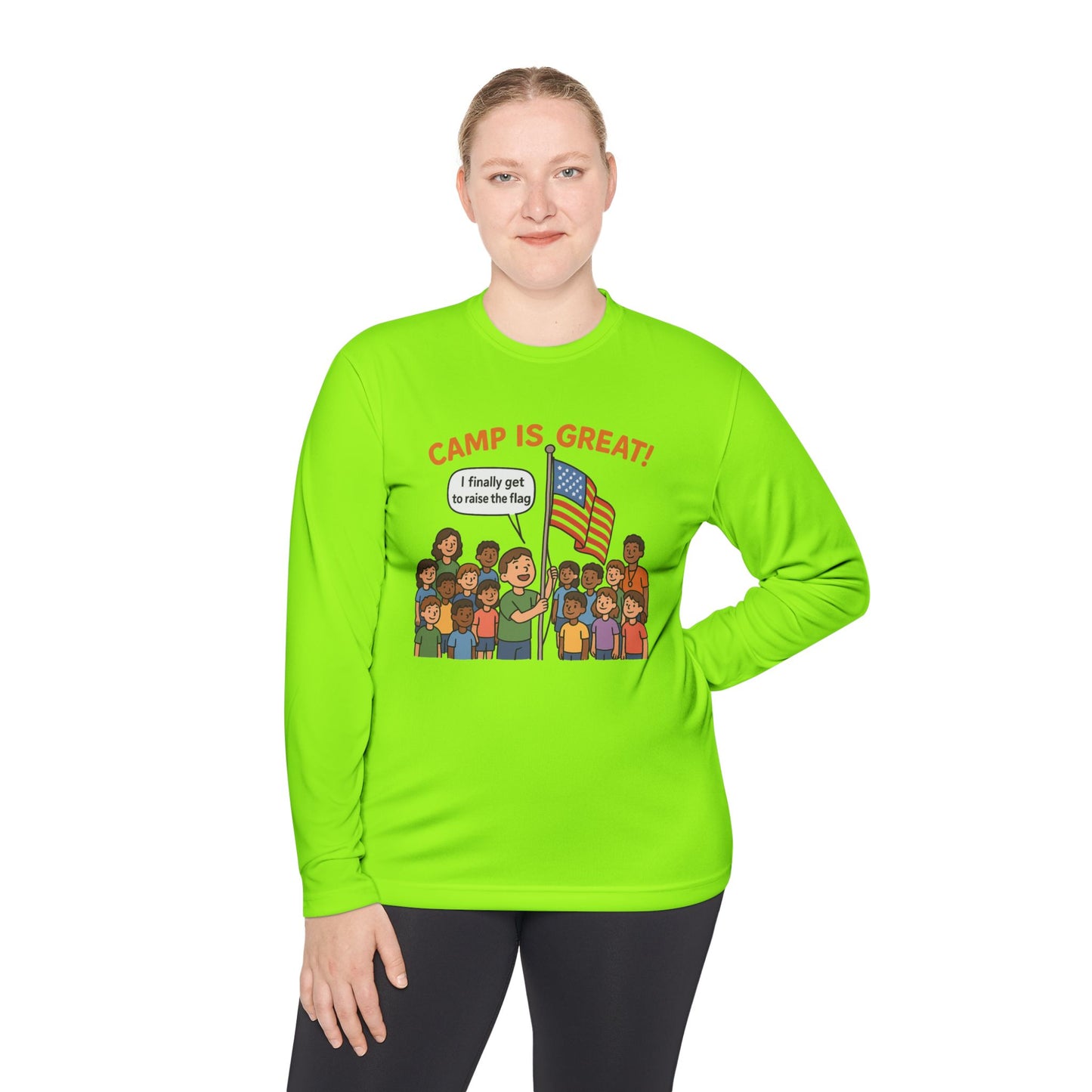 Unisex Lightweight Long Sleeve Tee Flag