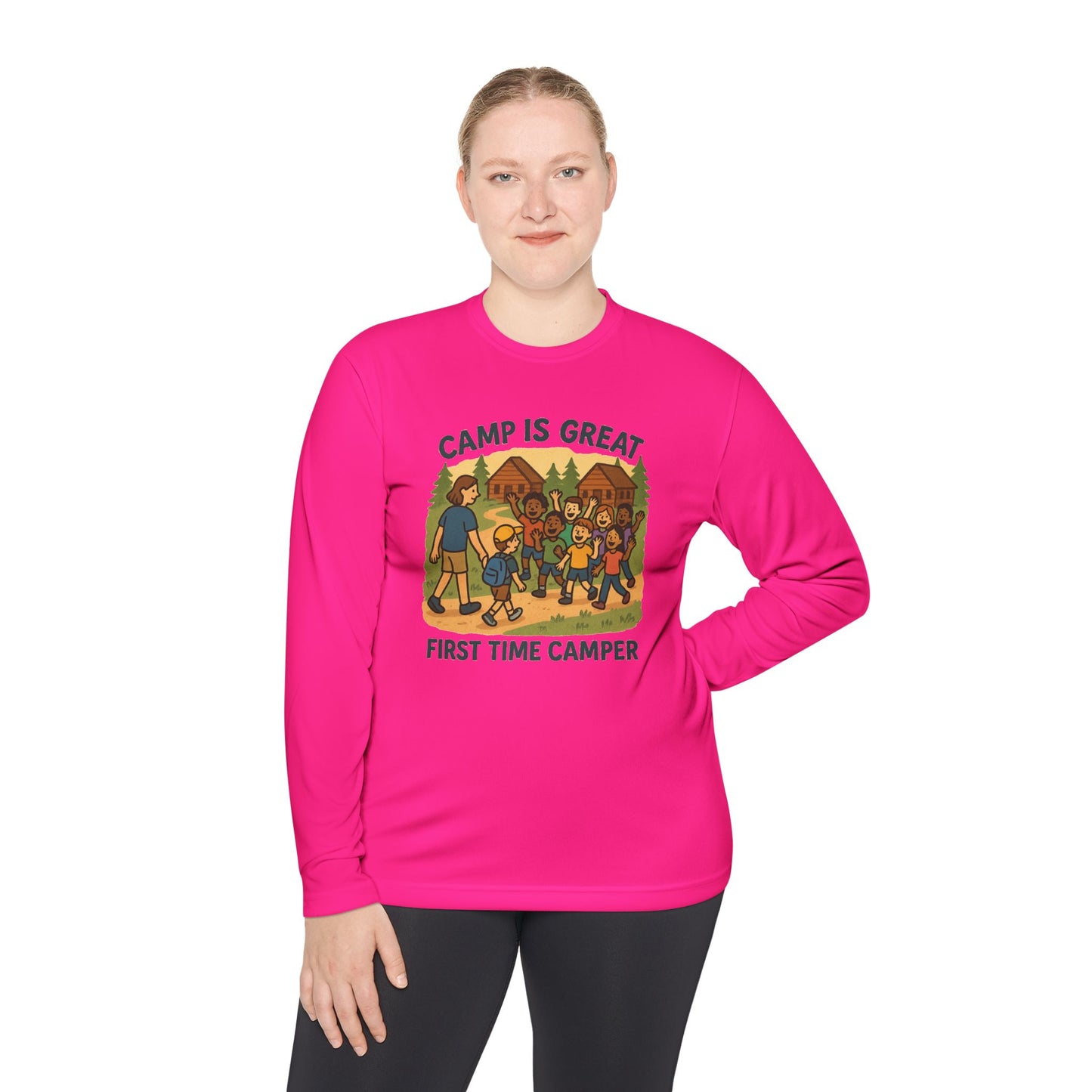 Unisex Lightweight Long Sleeve Tee First Time Camper