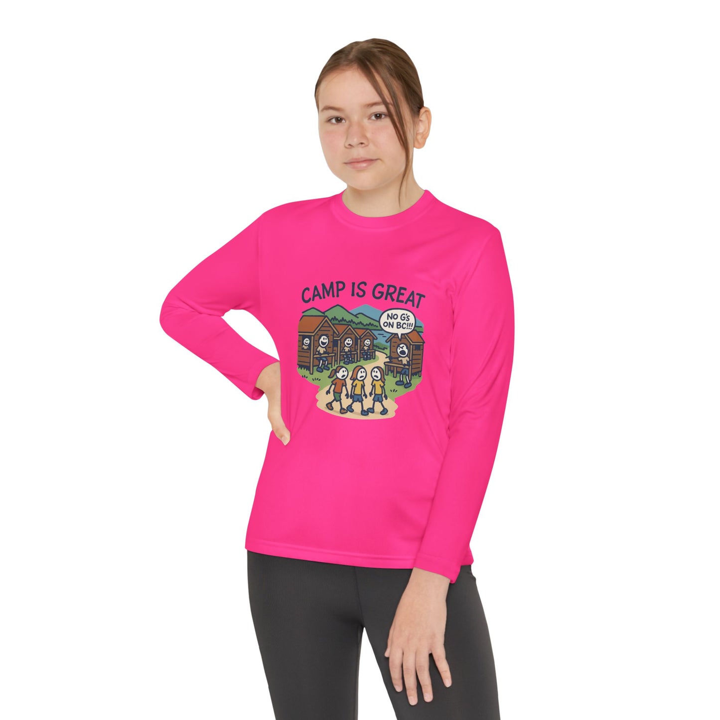 Youth Long Sleeve Competitor Tee No G's on BC