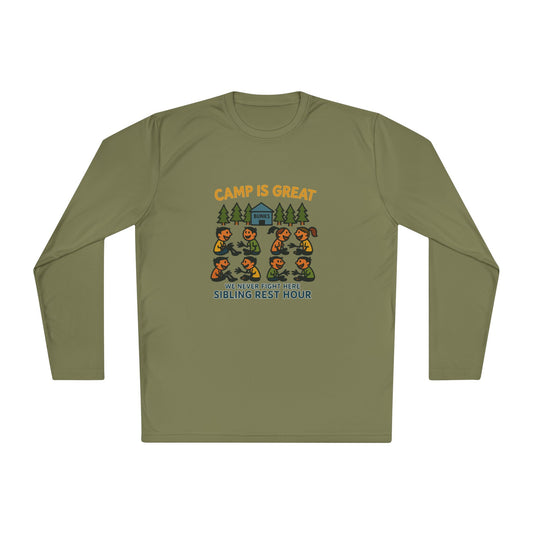 Unisex Lightweight Long Sleeve Tee Sibling Rest Hour